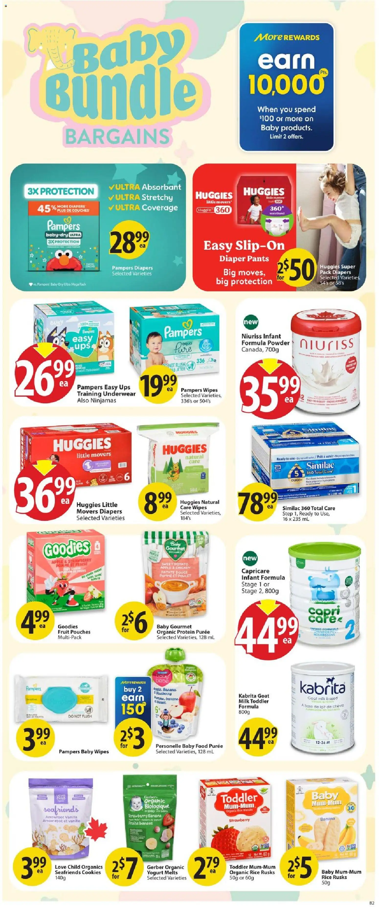 Save on foods flyer valid from Sep 17, 2026 | Page: 30 | Products: Cookies, Sugar, Diaper pants, Underwear