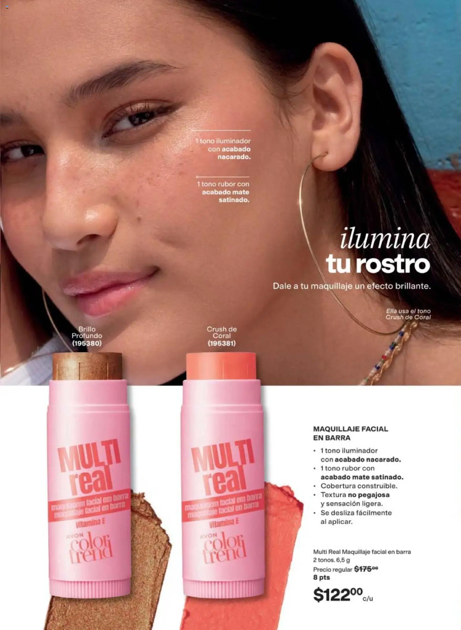 Nuevas ofertas de AVON válidas en toda la República Mexicana desde el 10/07/2026. ¡Encuentra las mejores ofertas en AVON campaña 11 2026! | Página: 48 | Productos: Iluminador, Barra, Mate, Rubor
