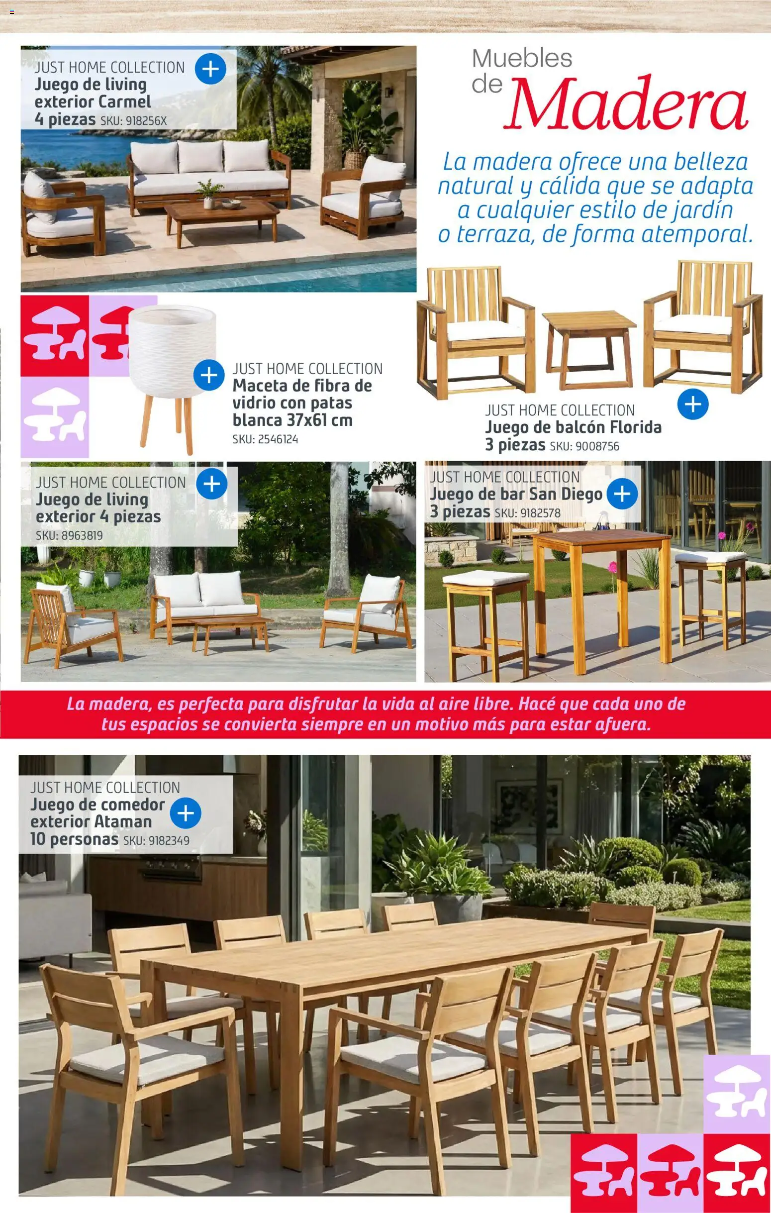 Sodimac - Catálogo Aire Libre │ válido desde el 14/09/2026 | Página: 7 | Productos: Juego de comedor, Living, Maceta