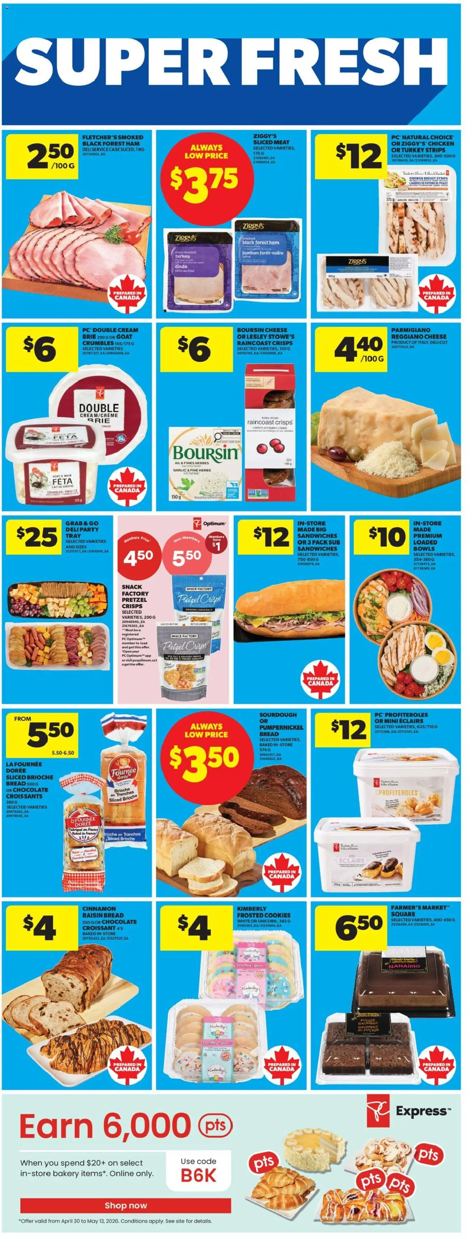 Real Canadian Superstore flyer valid from 07.05.2026 | Page: 25 | Products: Case, Milk, Cheese, Ham
