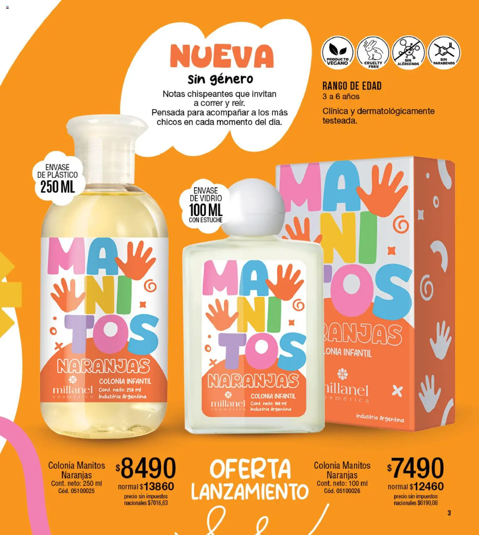 Millanel - Catálogo │ válido desde el 20/07/2026 | Página: 3 | Productos: Estuche, Naranjas