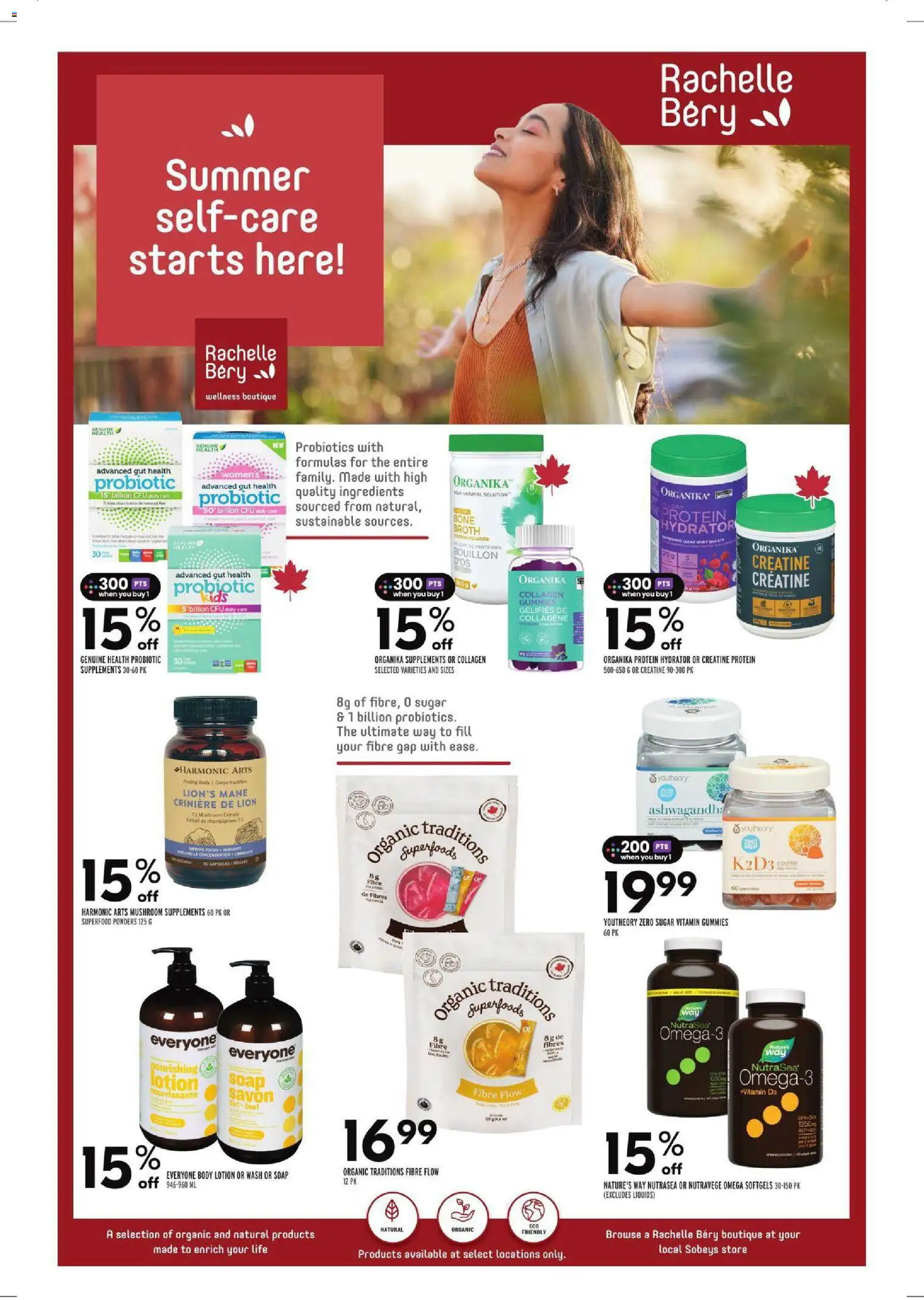 Sobeys flyer valid from Jul 9, 2026 | Page: 25 | Products: Powder, Body lotion, Soap