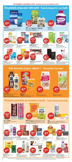 Preview of LIFESTYLES Condoms, SKYN Appareil personnel/Personal Device, SKYN lubrifiant/Lubricant ou/or condoms/Condoms, Produits sélectionnés/Selected Types & Sizes from shop Pharmaprix valid from 15.05.2026 | Page: 15 | Products: Tea, Bag, Milk, Coffee