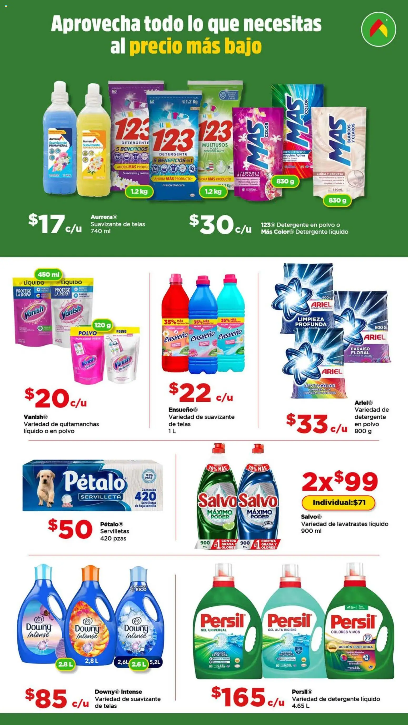 Nuevas ofertas de Bodega Aurrerá válidas en toda la República Mexicana desde el 03.06.2026. ¡Encuentra las mejores ofertas en Bodega Aurrerá folleto! | Página: 3 | Productos: Quitamanchas, Desengrasante, Perfume, Servilletas