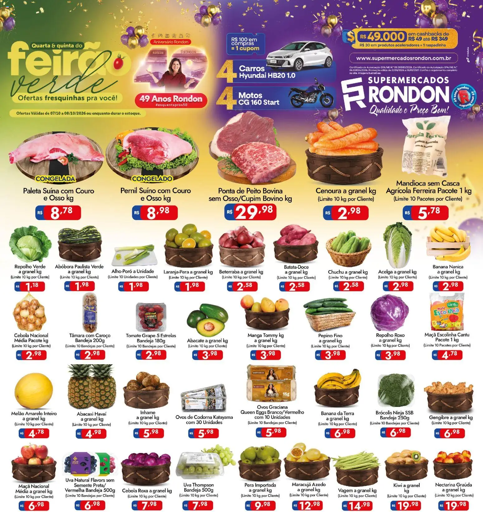Supermercados Rondon Folheto - válido de 07/10/2026 | Página: 1