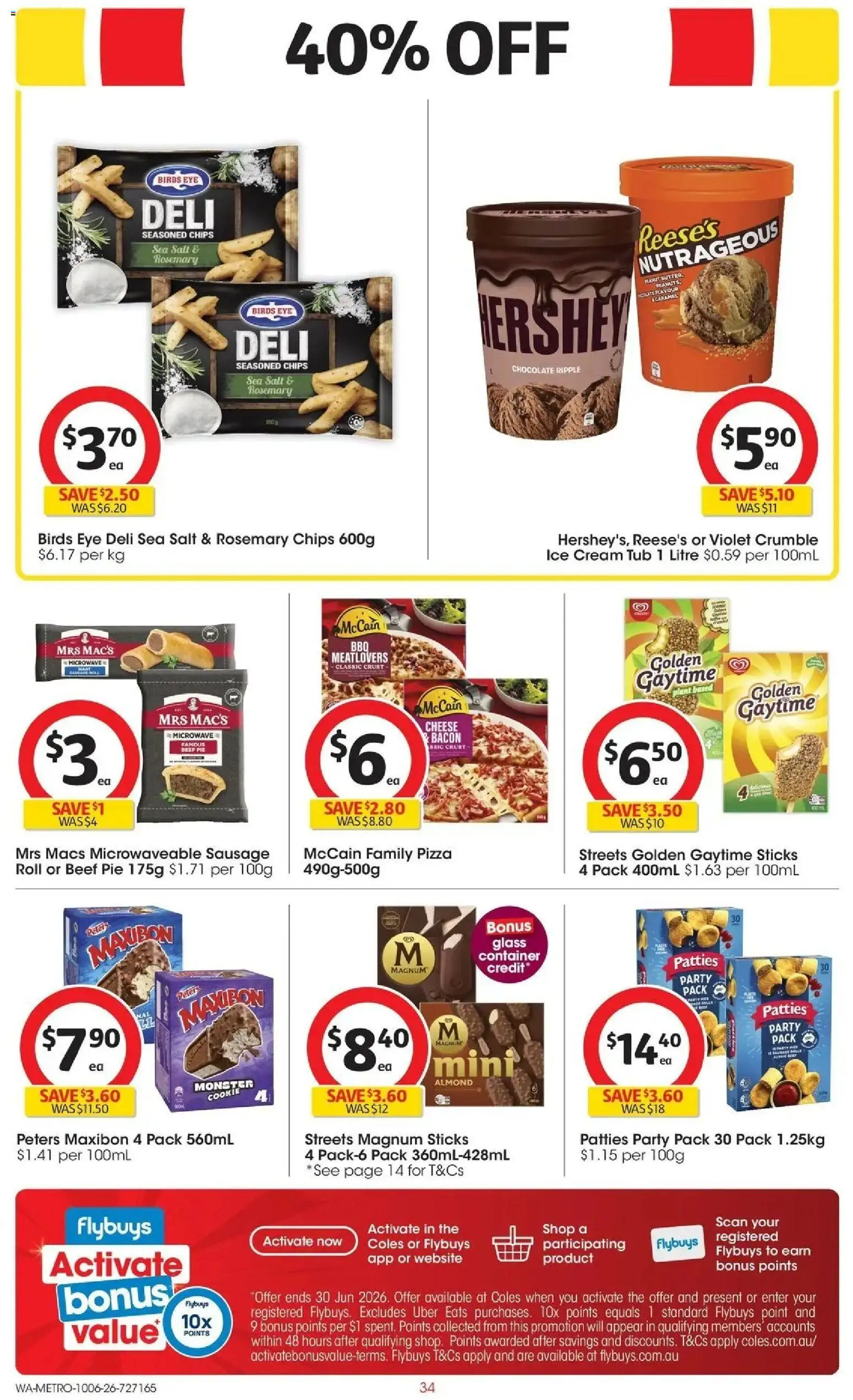 Coles catalogue - valid from 10.06.2026 | Page: 34 | Products: Bacon, Plant, Cheese, Salt