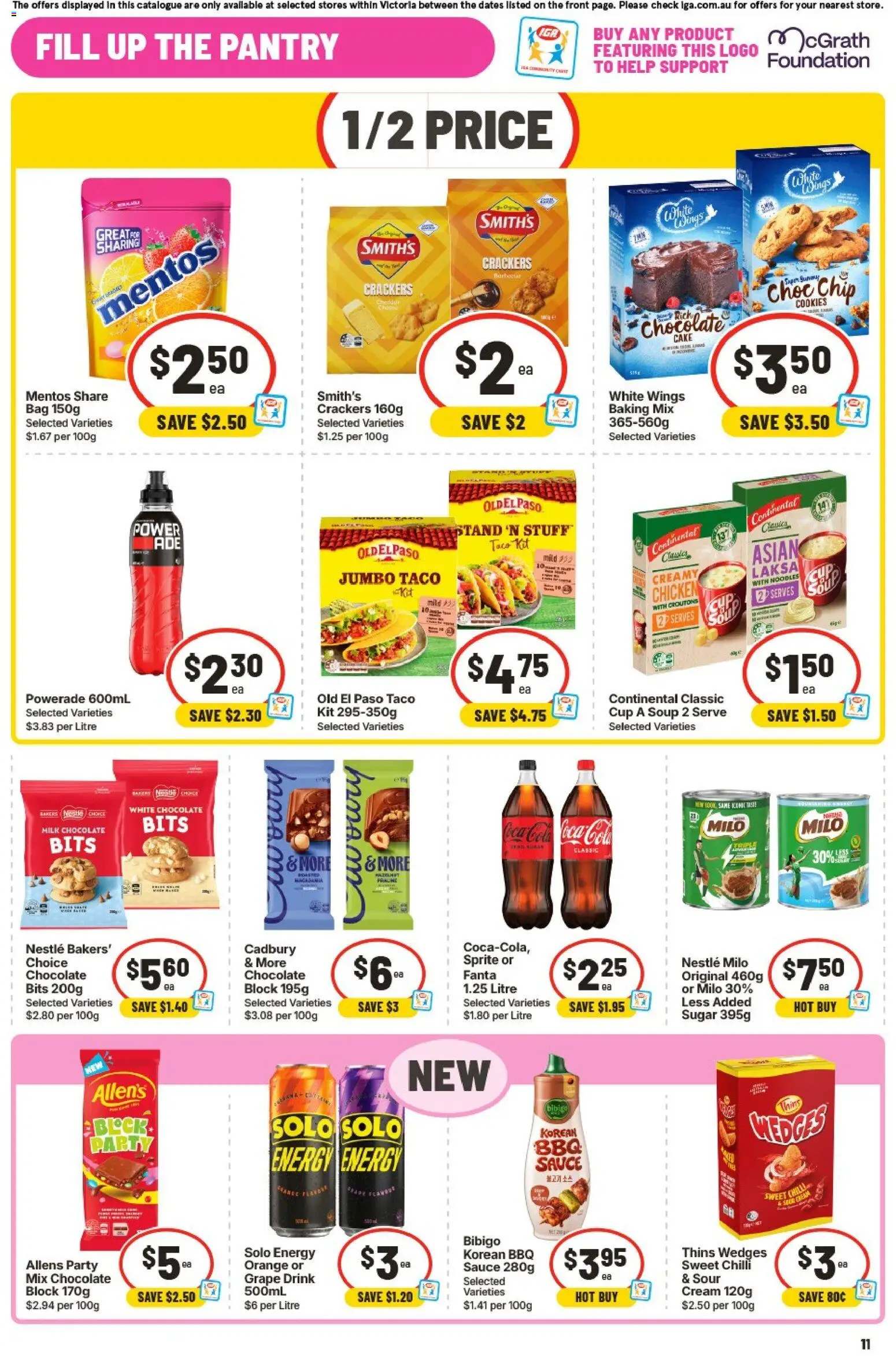 IGA catalogue - valid from 09/09/2026 | Page: 12 | Products: Sauce, Sprite, Bag, Fanta