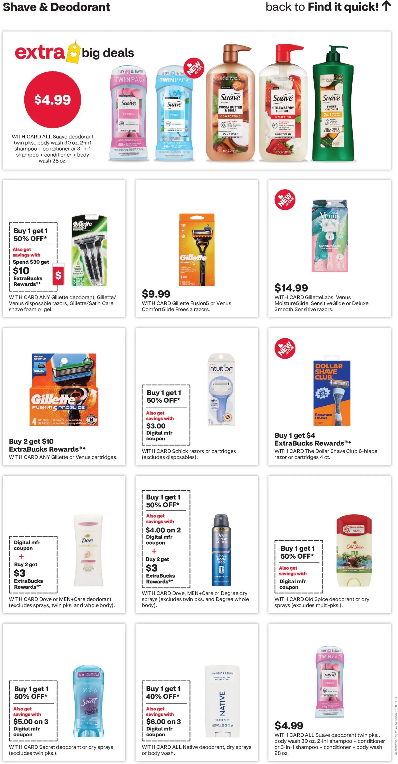 CVS Pharmacy Weekly Ad - NJ - valid from 24.05.2026 | Page: 15 | Products: Fusion, Powder, Butter, Deodorant
