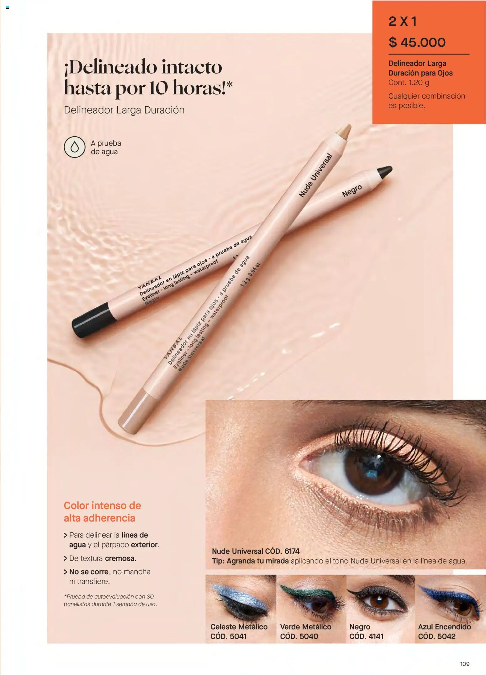 Yanbal revista - valida desde el 23.05.2026 | Página: 109 | Productos: Agua, Delineador, Combinación