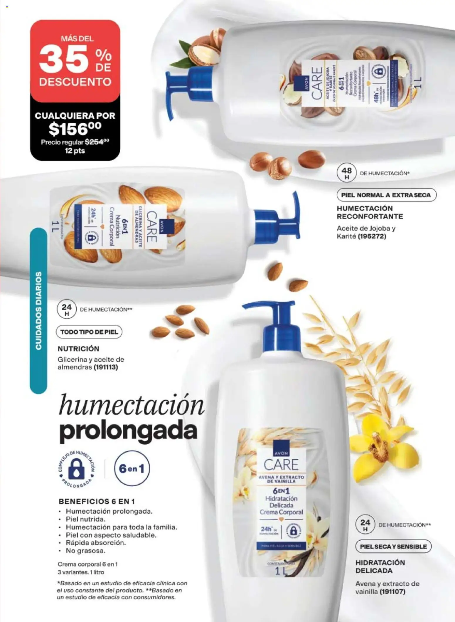 Nuevas ofertas de AVON válidas en toda la República Mexicana desde el 10/07/2026. ¡Encuentra las mejores ofertas en AVON campaña 11 2026! | Página: 7 | Productos: Almendras, Aceite, Vainilla, Body
