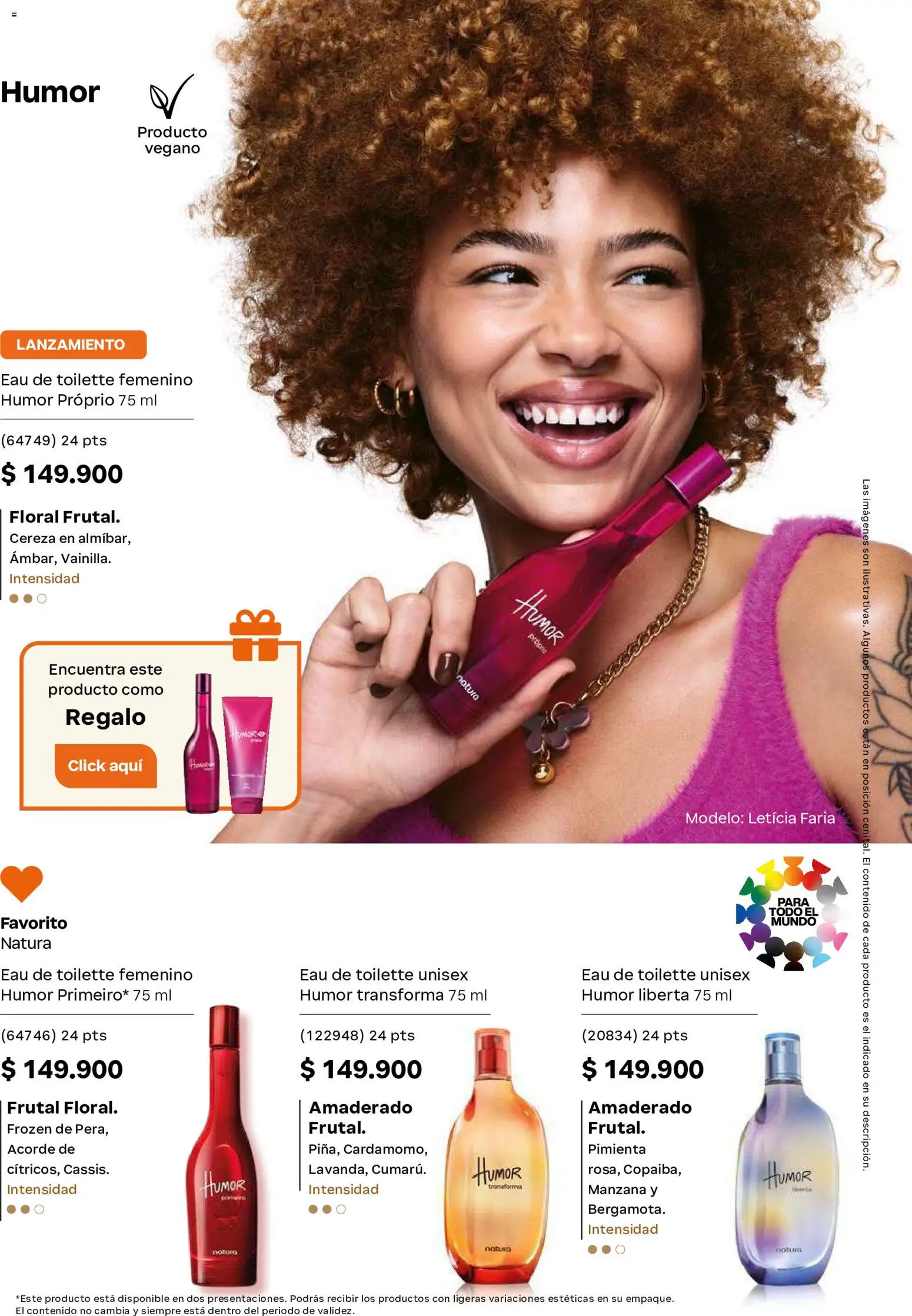 Natura revista - valida desde el 23/09/2026 | Página: 75 | Productos: Pimienta, Manzana, Eau de toilette