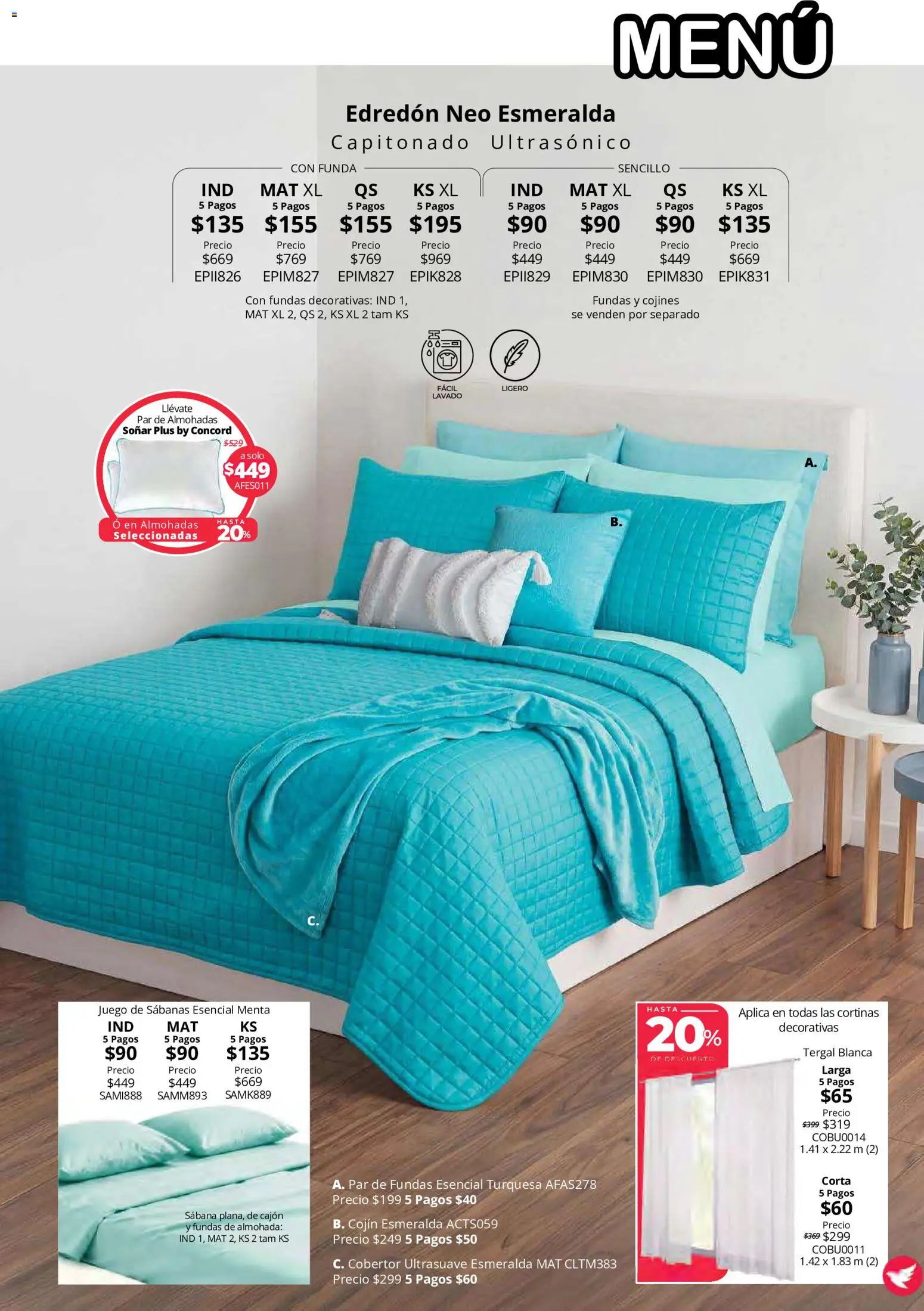 Nuevas ofertas de Colchas Concord válidas en toda la República Mexicana desde el 15/10/2026. ¡Encuentra las mejores ofertas en Colchas Concord catálogo! | Página: 37