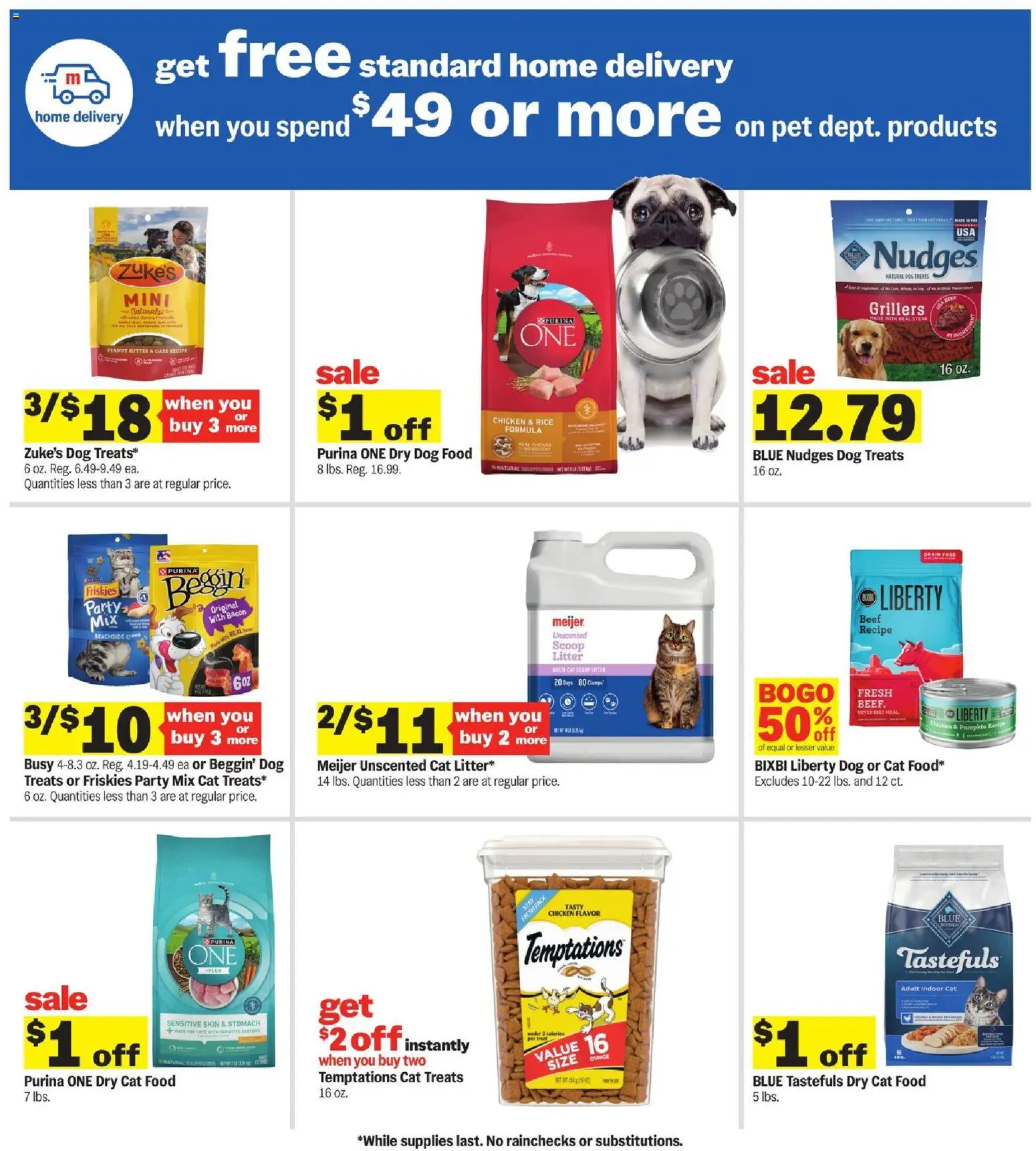 Meijer Weekly Ad - MI - valid from 07/29/2026 | Page: 29 | Products: Dog Food, Cat Food, Butter, Beef