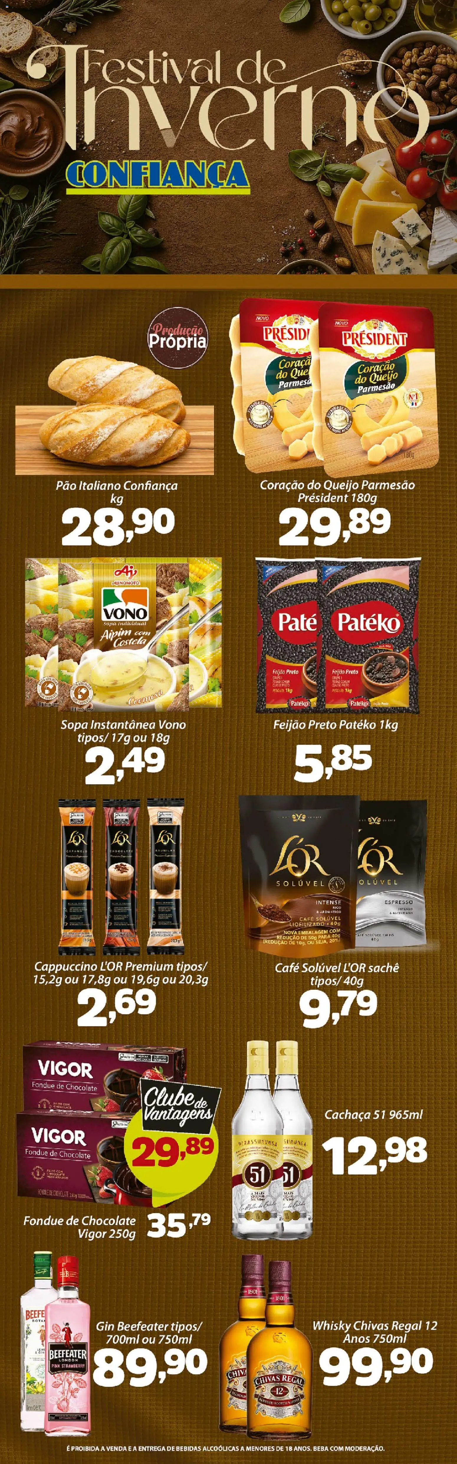 Confiança Folheto - válido de 14/07/2026 | Página: 5 | Produtos: Pó, Chocolate, Gin, Café solúvel