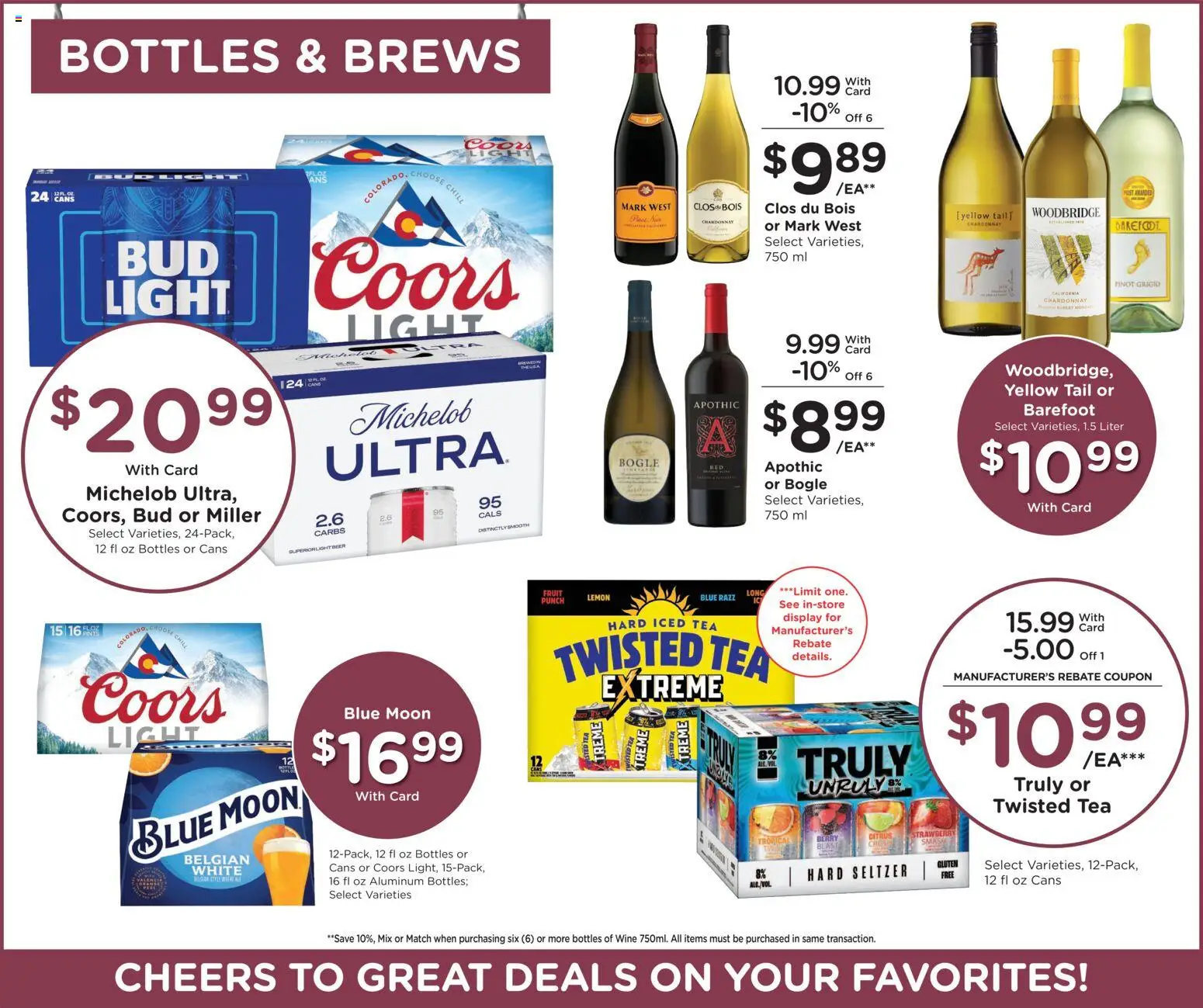 King Soopers Weekly Ad - valid from 07/22/2026 | Page: 14 | Products: Wine, Tea, Lemon