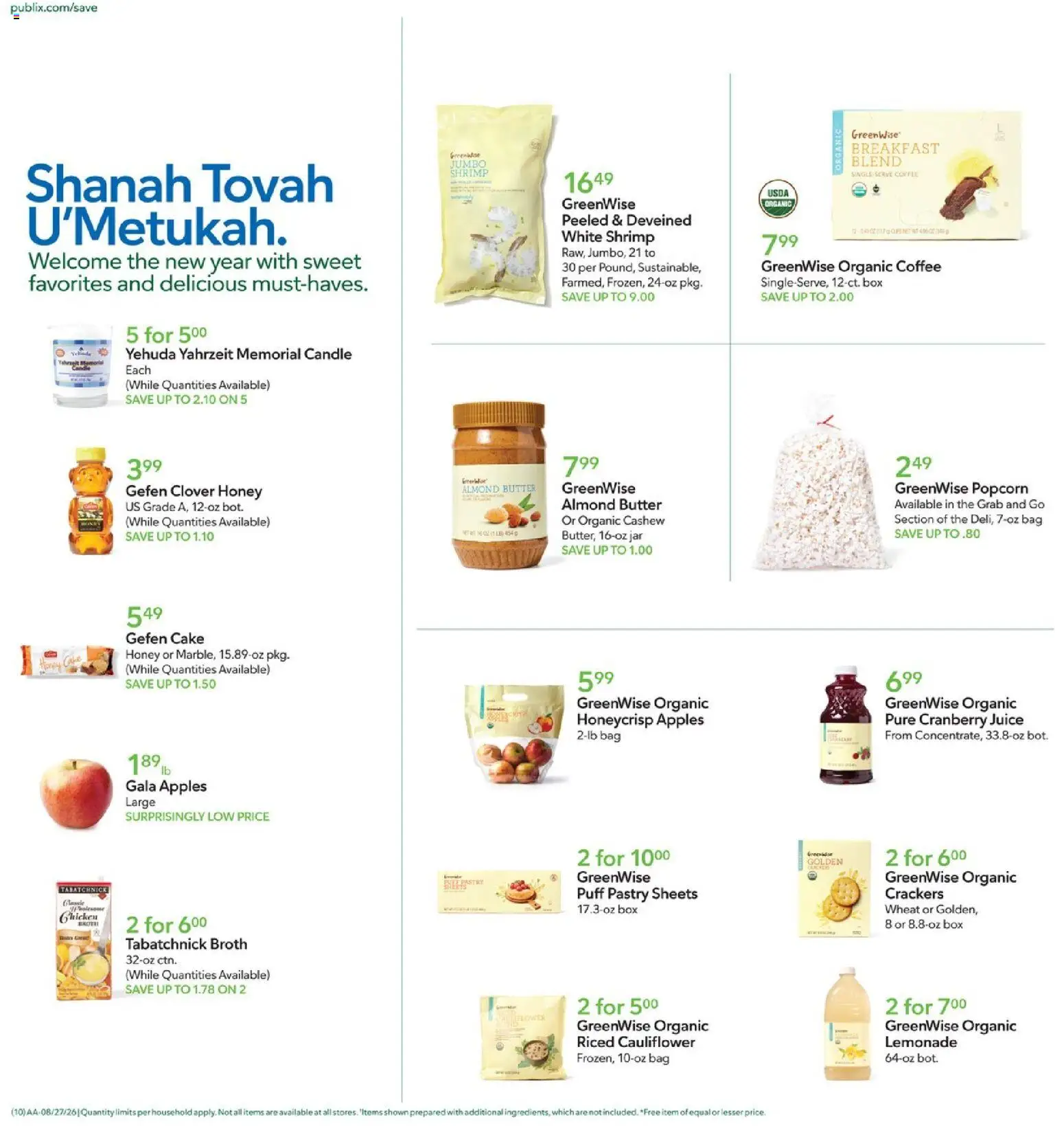 Publix Weekly Ad - valid from 08/26/2026 | Page: 10