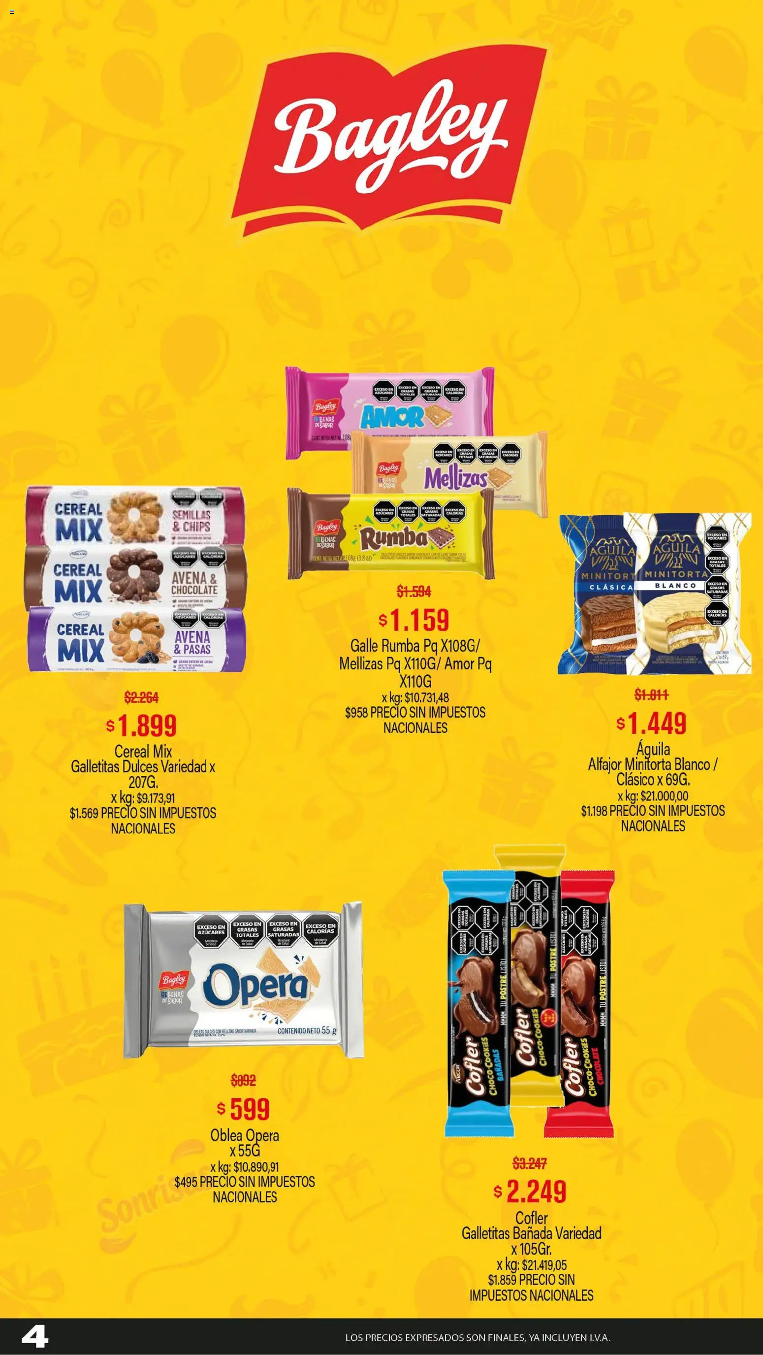 Makro Ofertas ALCANZA │ válido desde el 27/08/2026 | Página: 4 | Productos: Galletitas, Semillas, Alfajor, Postre