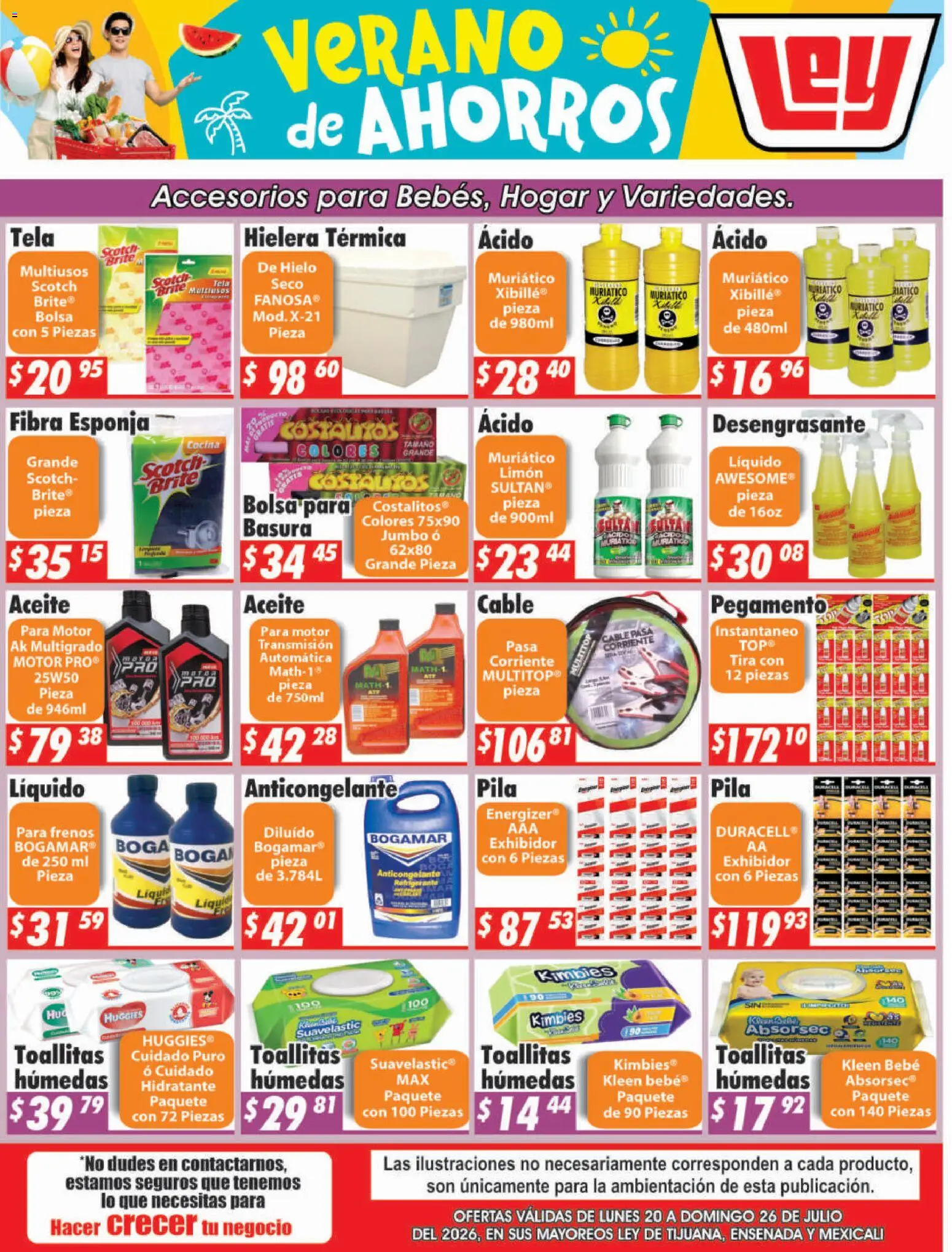 Nuevas ofertas de Casa Ley válidas en toda la República Mexicana desde el 20/07/2026. ¡Encuentra las mejores ofertas en Casa Ley folleto Frontera! | Página: 3 | Productos: Bolsa, Limón, Cocina, Pila