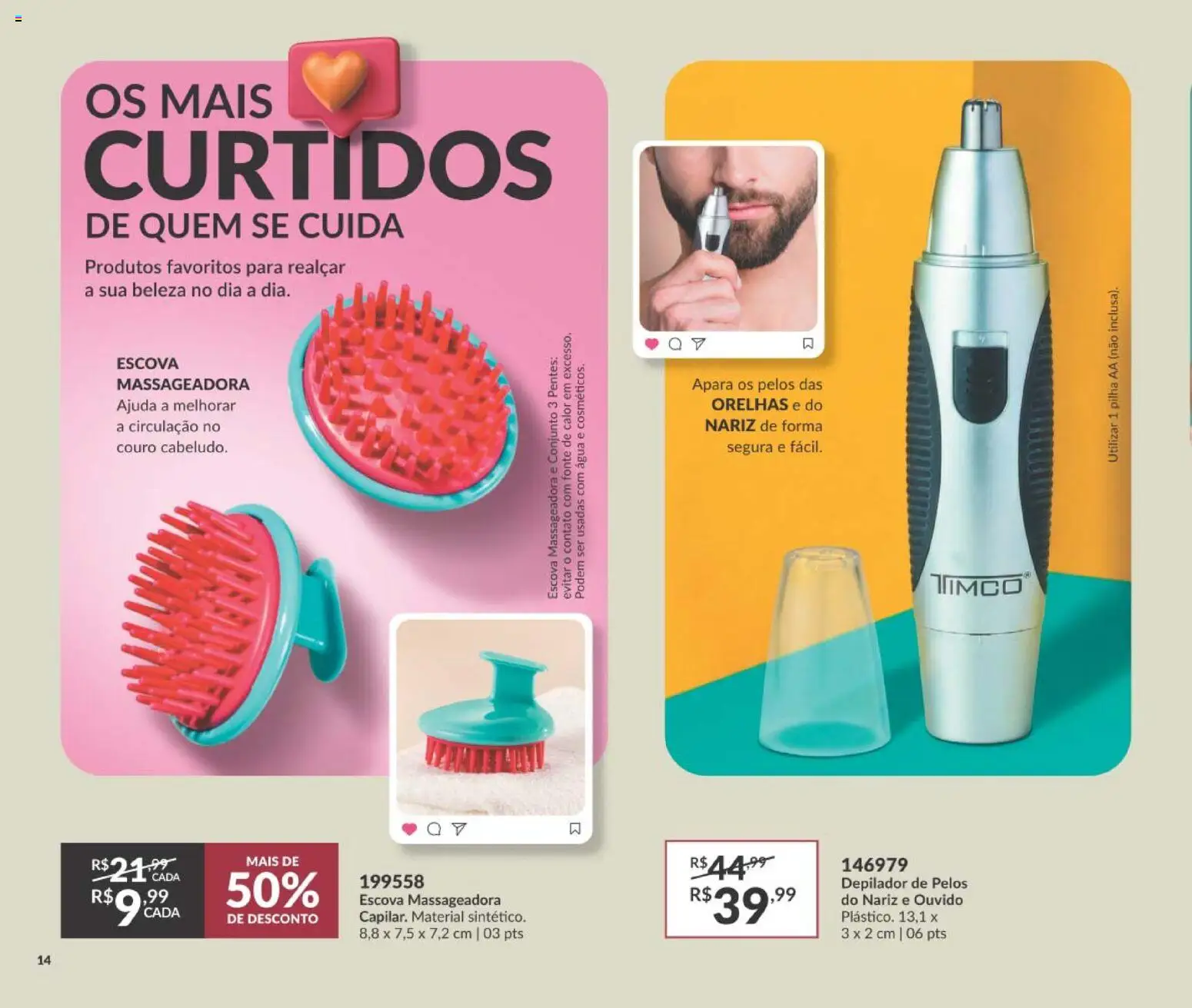 Avon Folheto - válido de 19/07/2026 | Página: 18 | Produtos: Depilador, Escova