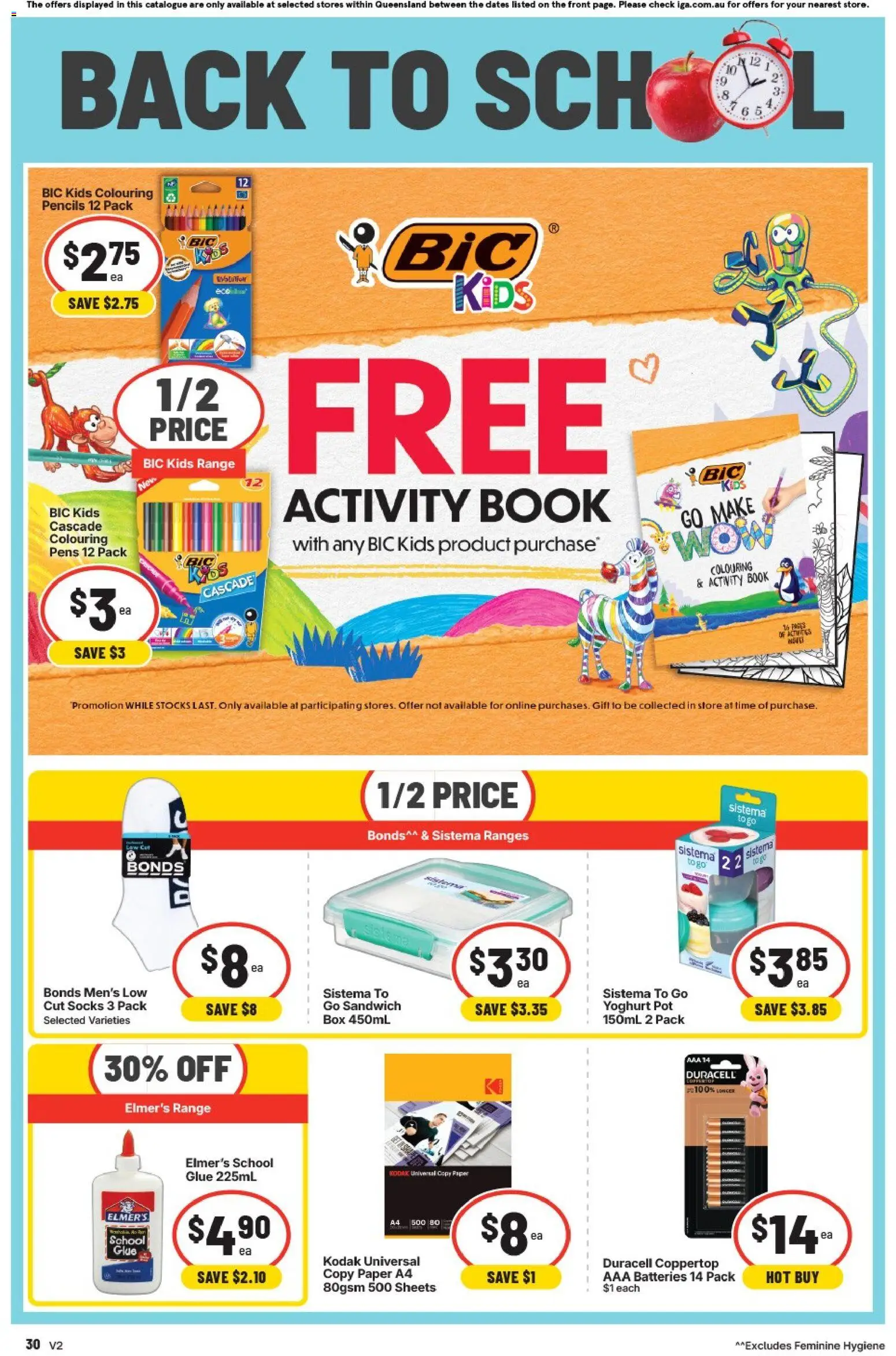 IGA catalogue - valid from 30/09/2026 | Page: 35 | Products: Pot, Yoghurt, Batteries, Glue