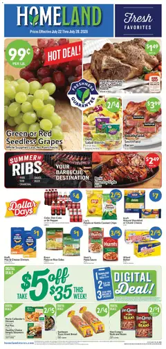 Preview of Homeland weekly ads valid from 07/22/2026