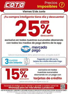 Vista previa Coto - Descuento válido desde el 12.06.2026