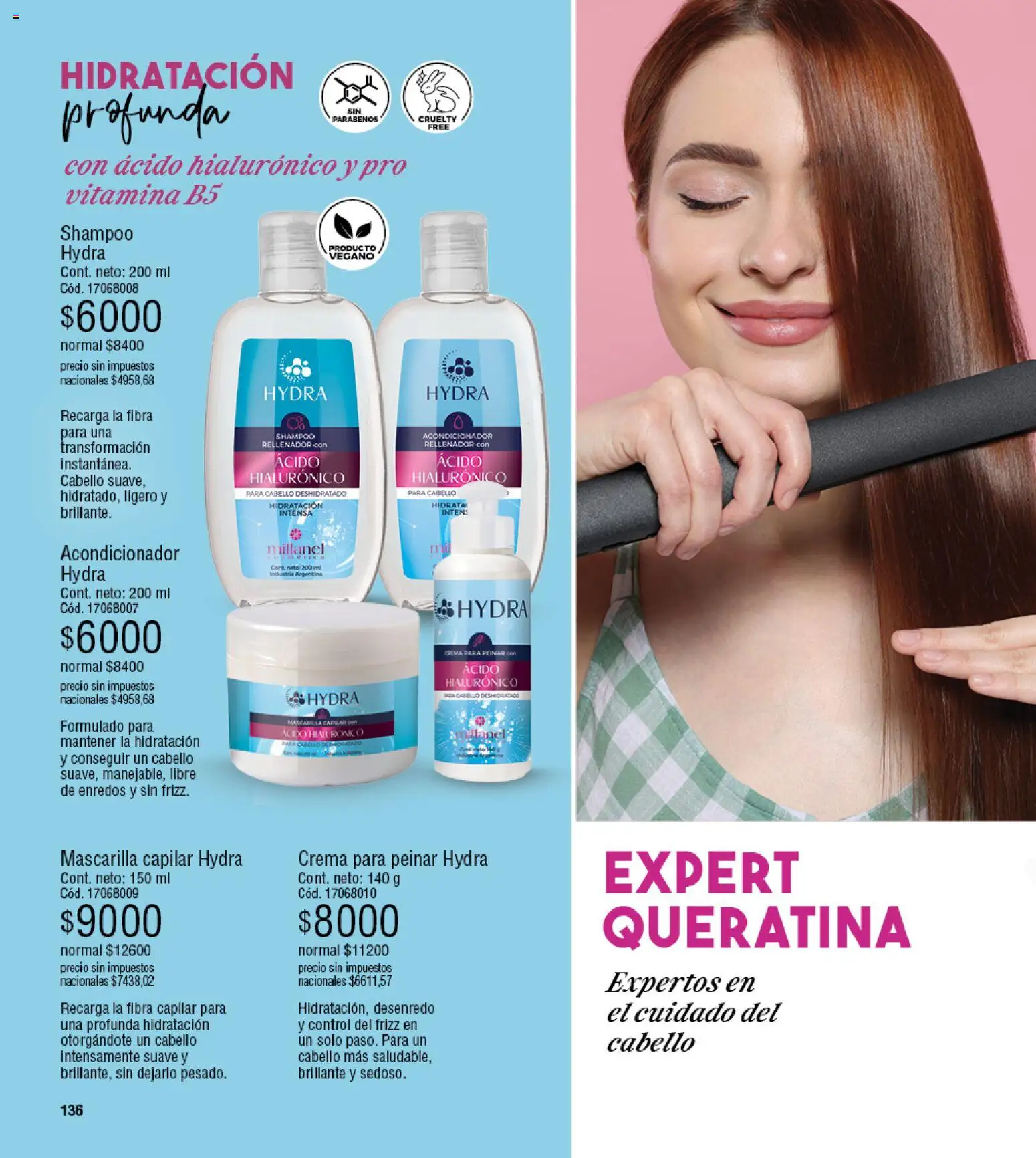 Millanel - Catálogo │ válido desde el 20/07/2026 | Página: 160 | Productos: Mascarilla, Shampoo, Acondicionador, Crema