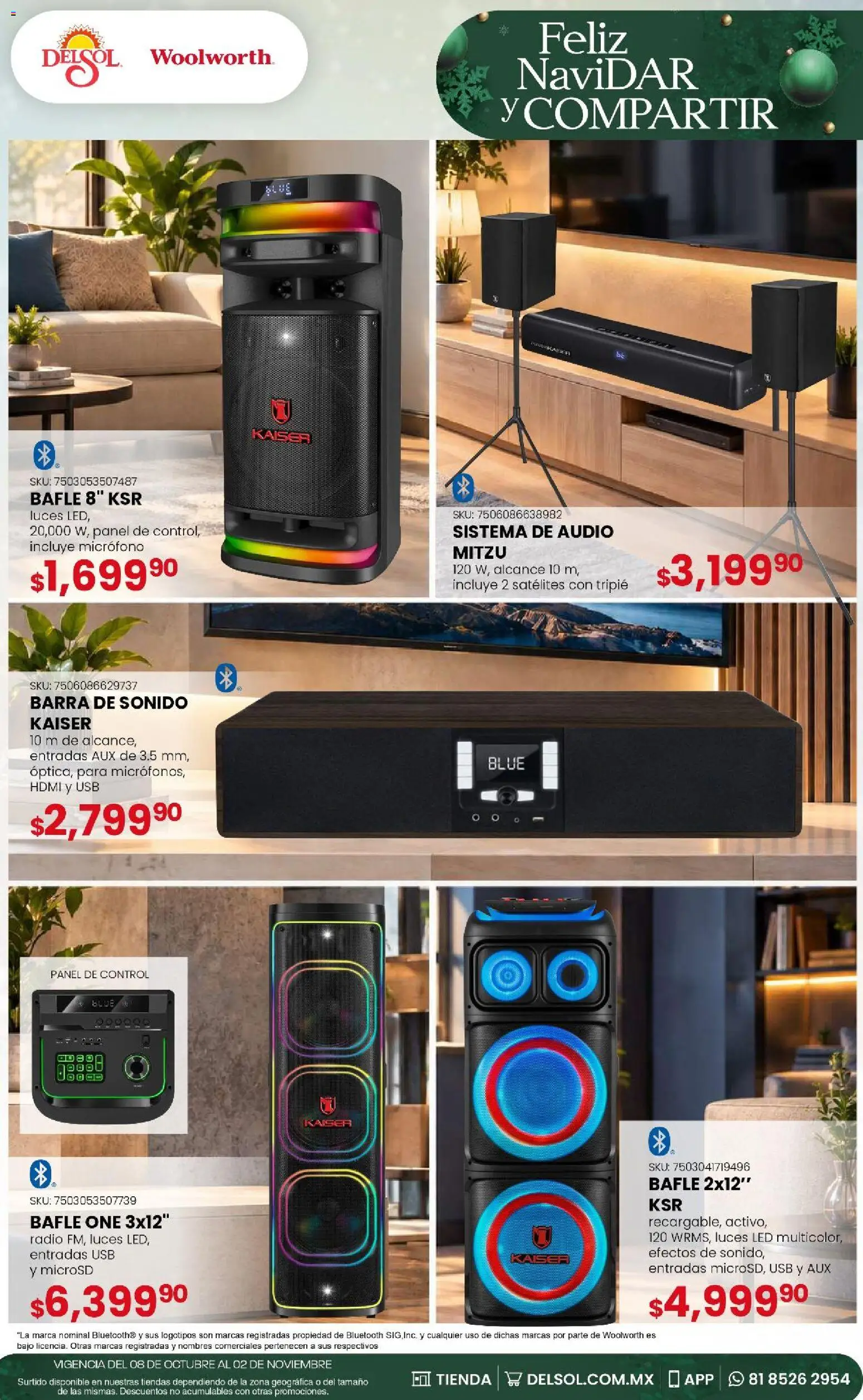 Nuevas ofertas de Del Sol y Woolworth válidas en toda la República Mexicana desde el 08/10/2026. ¡Encuentra las mejores ofertas en Del Sol y Woolworth - Feliz NaviDar y Compartir! | Página: 40