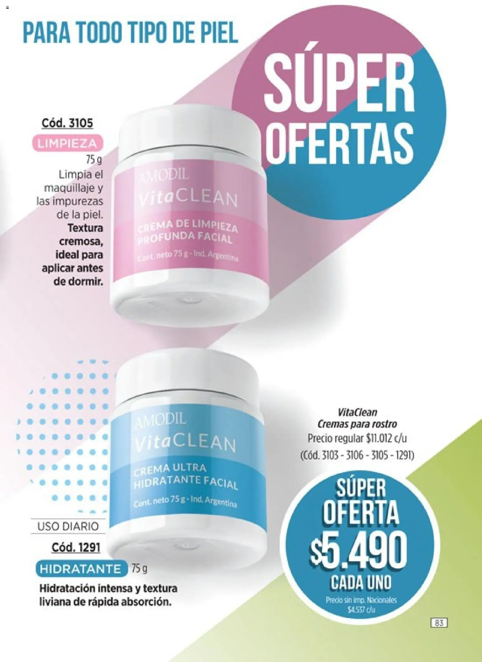 Catálogo Amodil Campaña 15 │ válido desde el 26/08/2026 | Página: 83 | Productos: Maquillaje, Crema de limpieza, Crema
