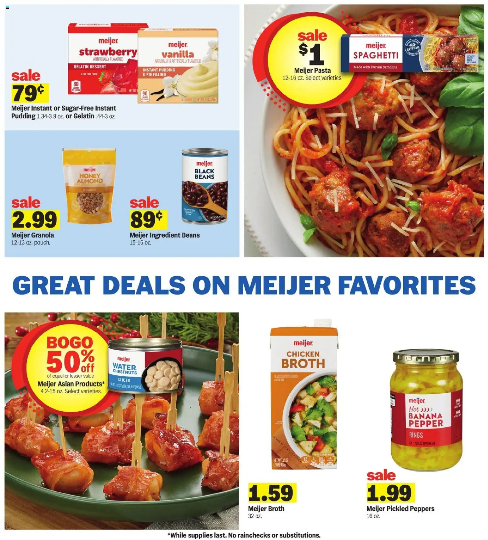Meijer Weekly Ad - valid from 07/15/2026 | Page: 16 | Products: Dessert, Water, Pudding, Spaghetti