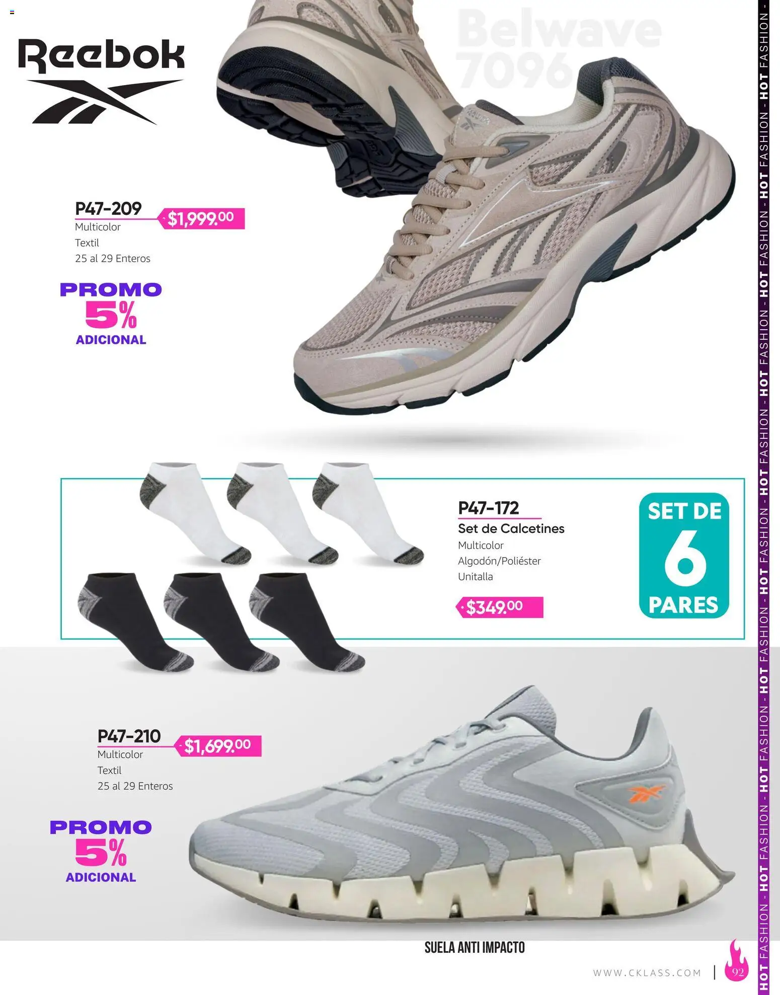 Nuevas ofertas de Cklass válidas en toda la República Mexicana desde el 03/08/2026. ¡Encuentra las mejores ofertas en Cklass catálogo Hot Fashion Calzado! | Página: 93