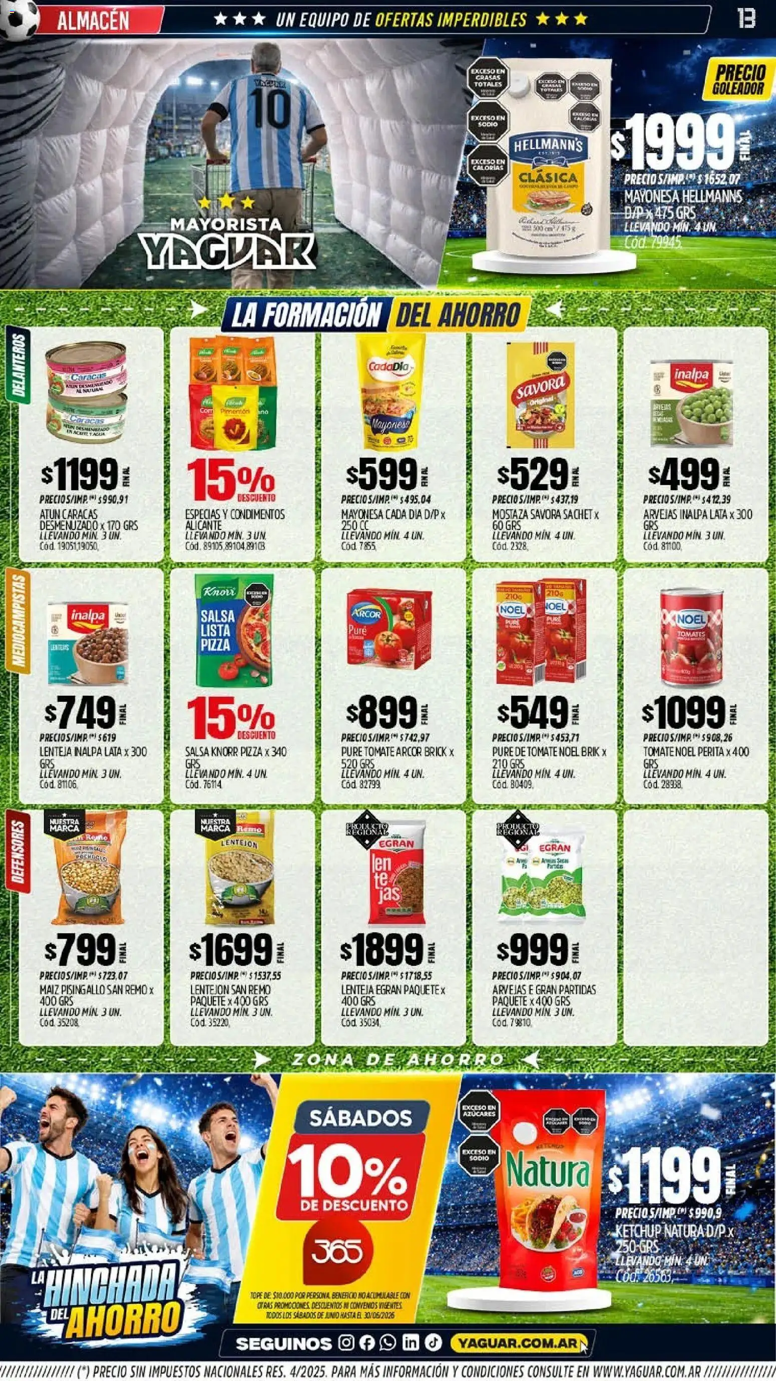 Yaguar - Oferta Semanal General Roca │ válido desde el 22/06/2026 | Página: 13