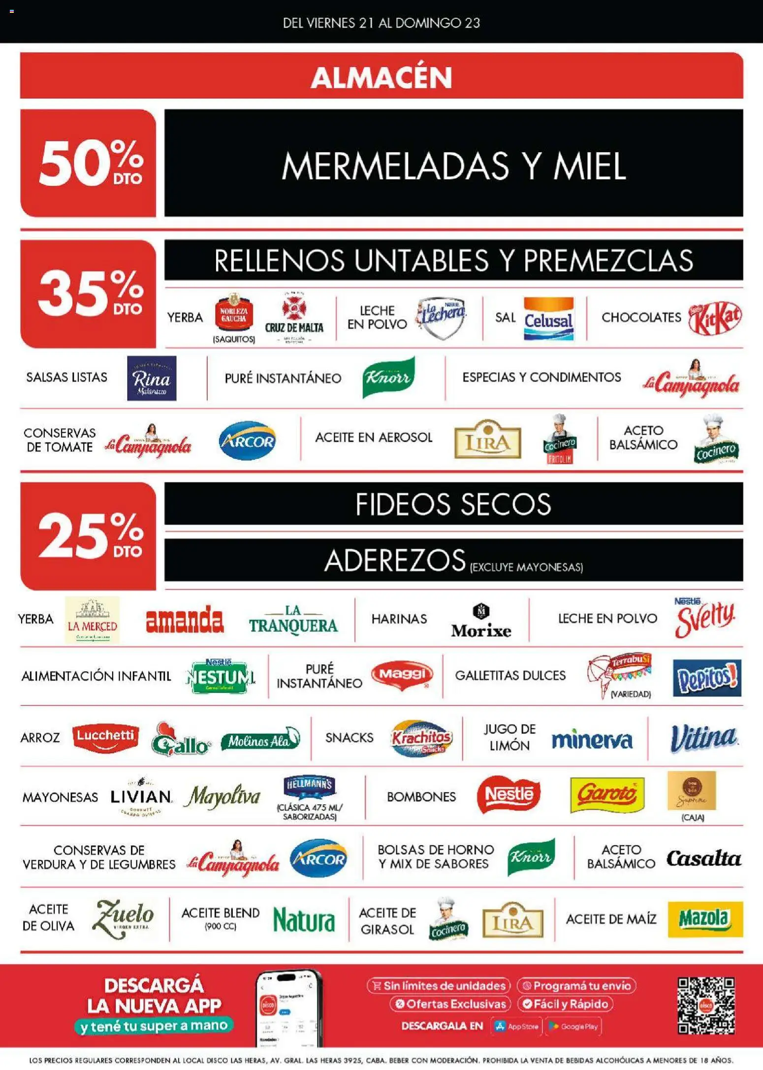 Disco ofertas │ válido desde el 20/08/2026 | Página: 3 | Productos: Aceto, Conservas, Dulces, Leche