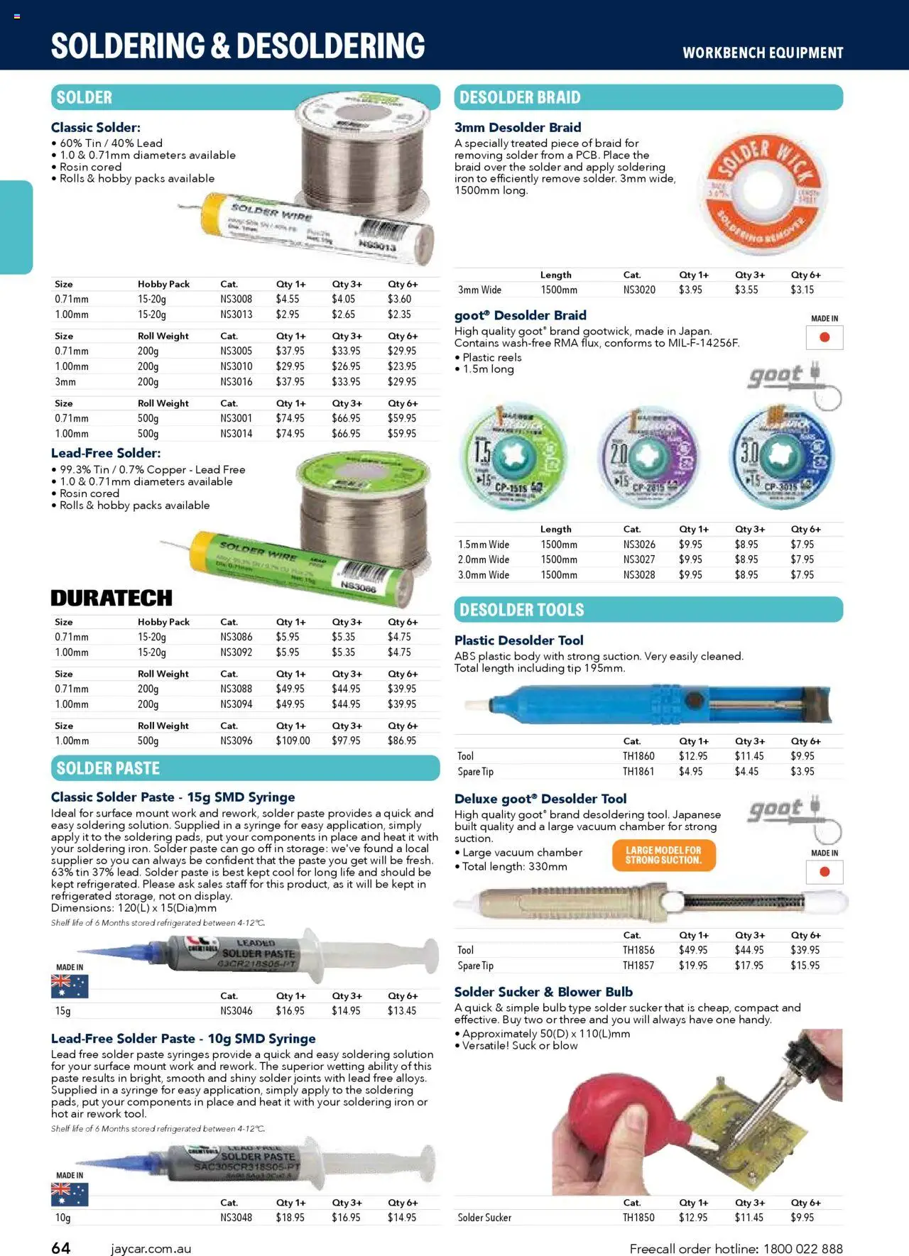 Jaycar catalogue - valid from 09/07/2025 | Page: 64 | Products: Bulb, Weight, Tools, Iron