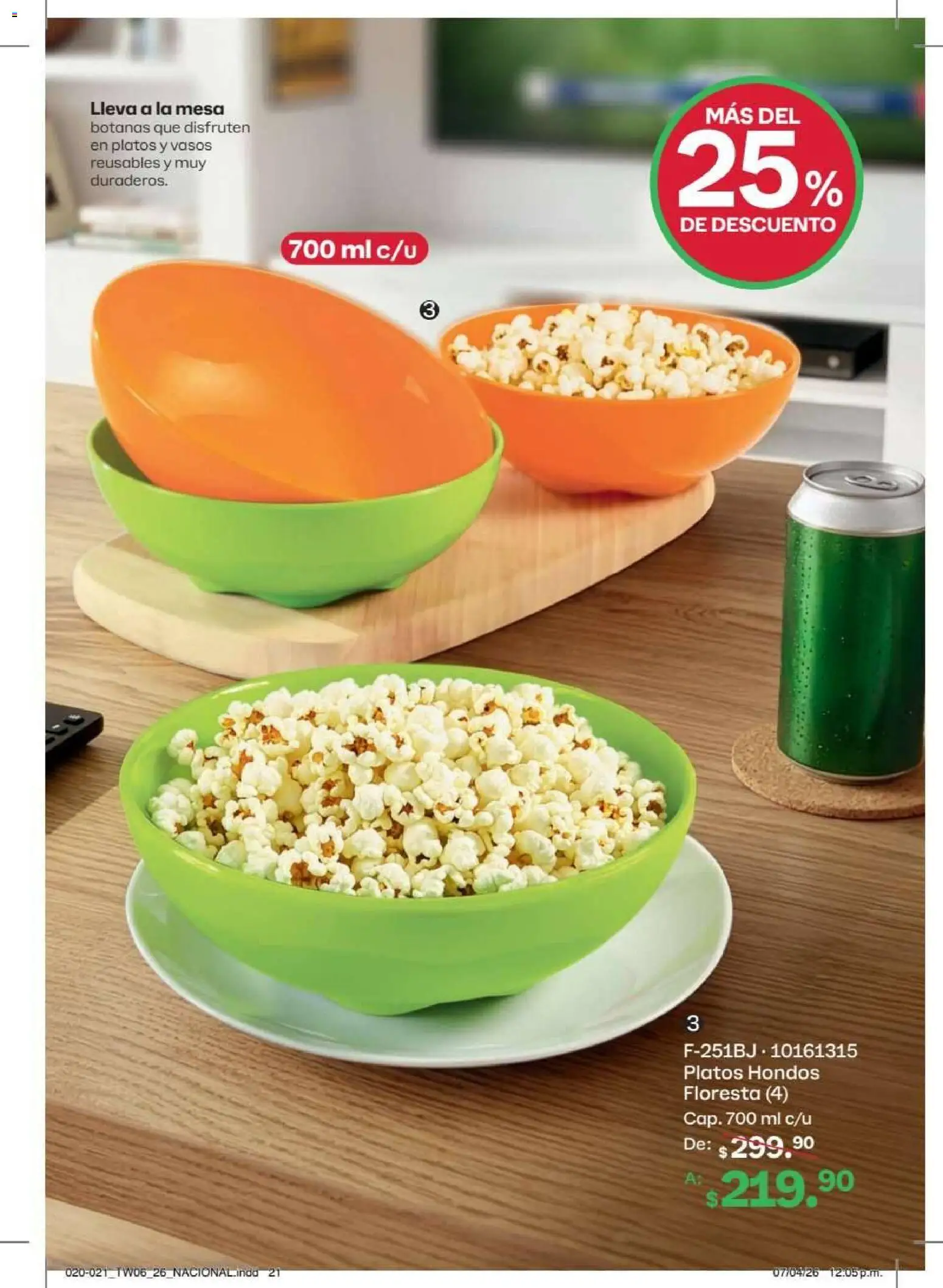 Nuevas ofertas de Tupperware válidas en toda la República Mexicana desde el 18/05/2026. ¡Encuentra las mejores ofertas en Tupperware catálogo! | Página: 21 | Productos: Mesa, Vasos