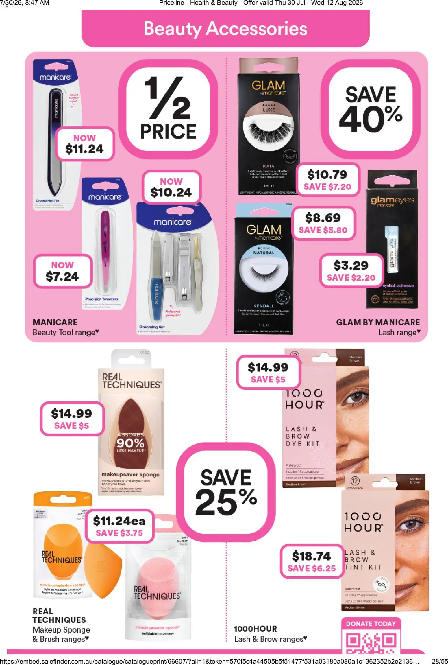 Priceline Pharmacy catalogue - valid from 30/07/2026 | Page: 14 | Products: Powder, Light, Sponge, Accessories