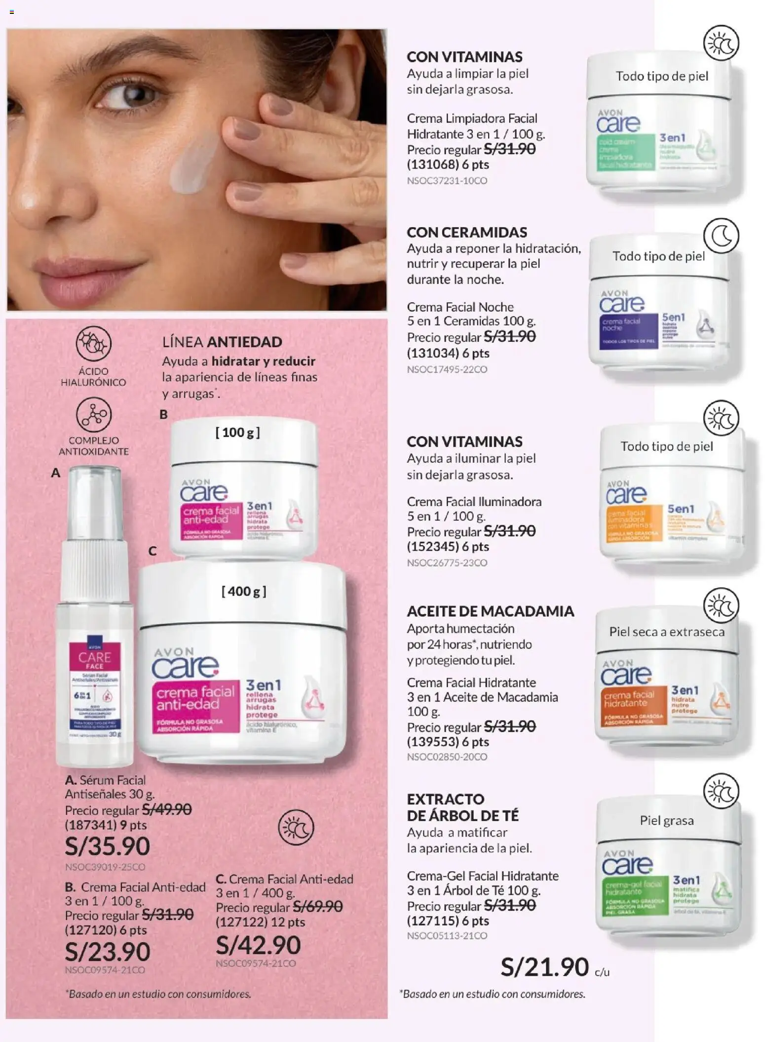 Catálogo Avon válido desde 21/04/2026 | Página: 132 | Productos: Aceite, Té, Crema