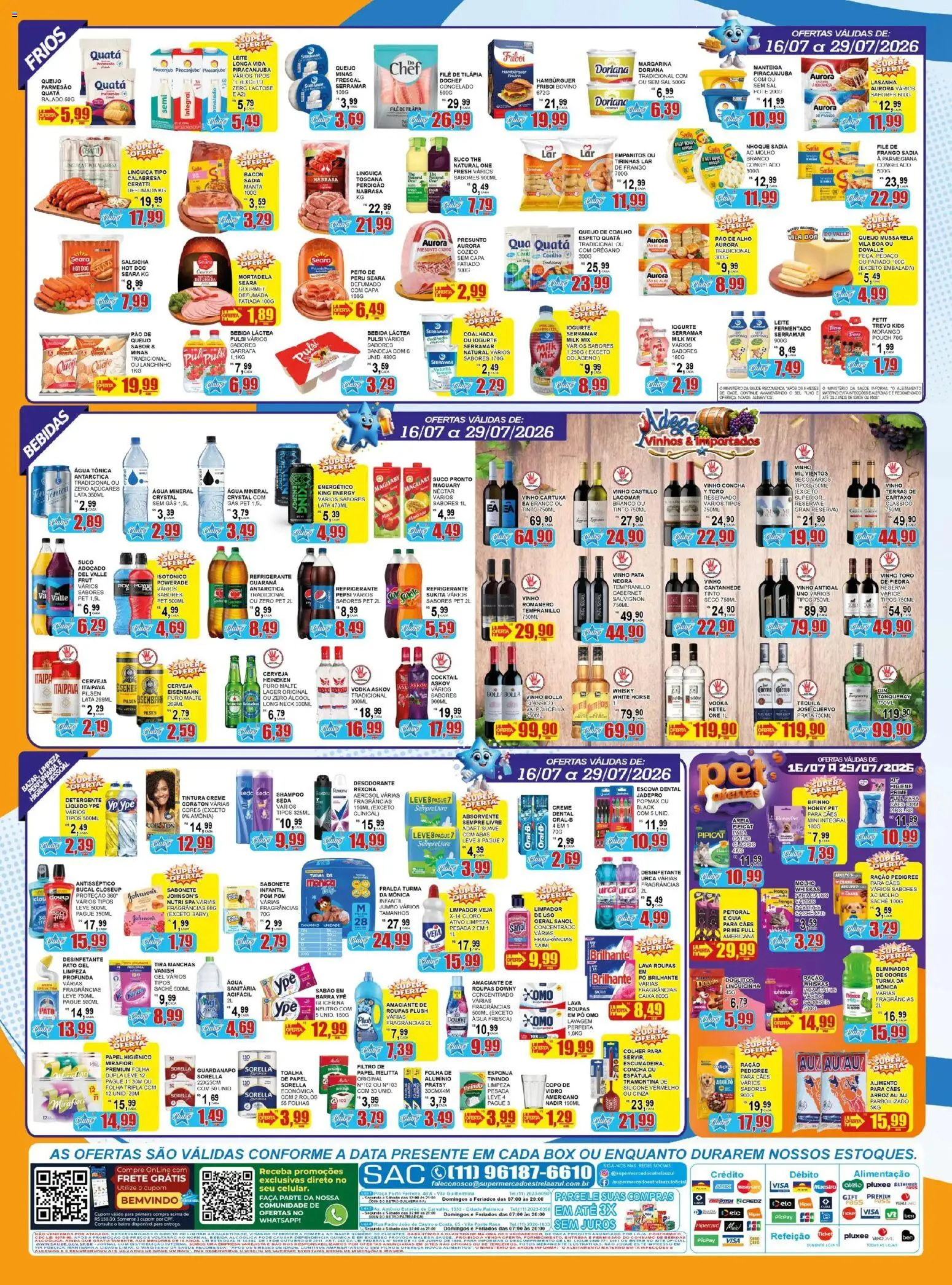 Estrela Azul Folheto - válido de 16/07/2026 | Página: 4 | Produtos: Colágeno, Guaraná, Bandeja, Água mineral
