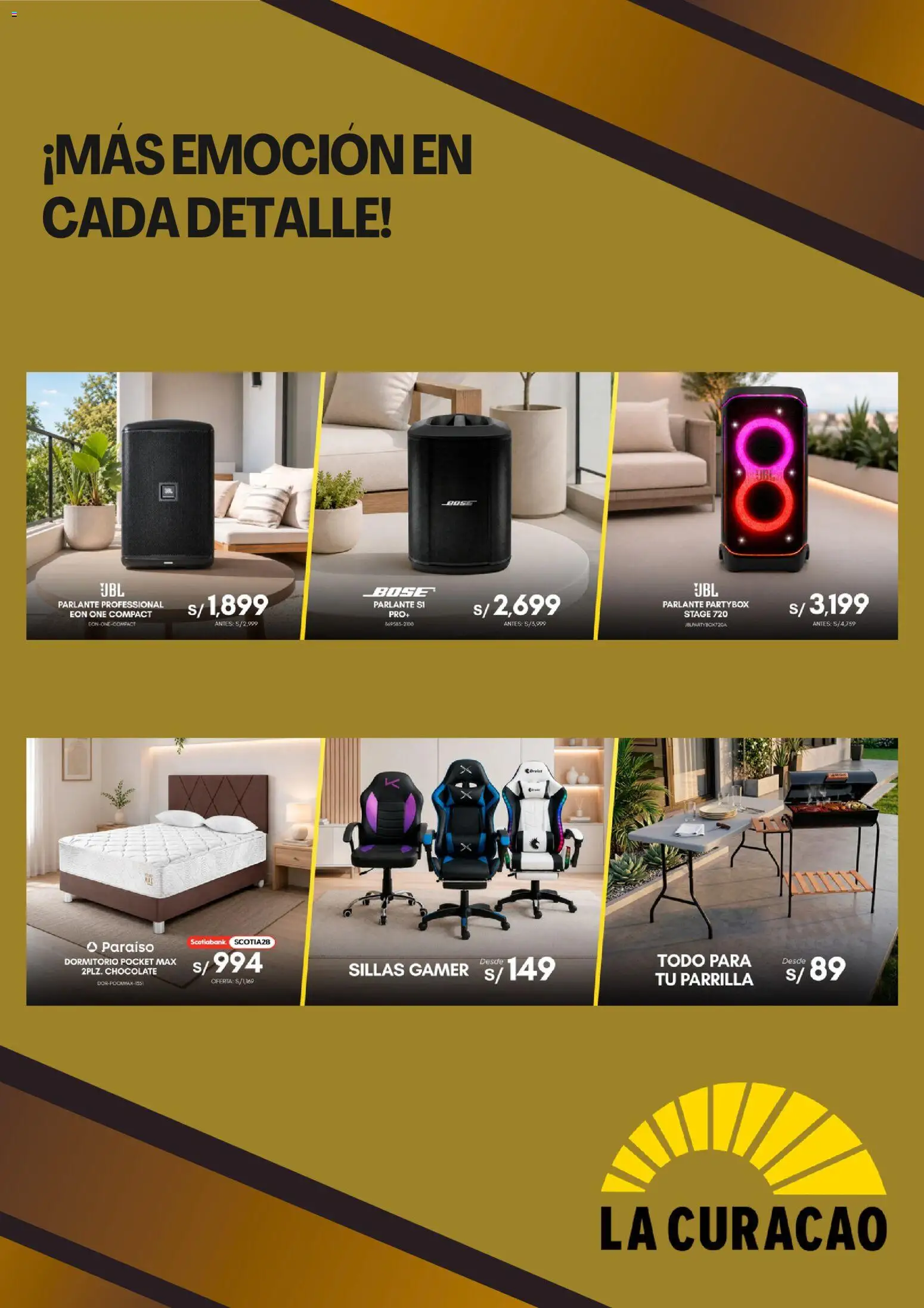 Catálogo La Curacao válido desde 10/08/2026 | Página: 5 | Productos: Chocolate, Parlante, Parrilla