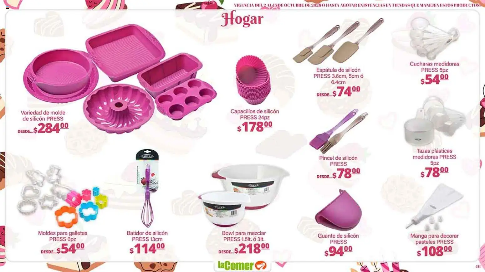 Nuevas ofertas de La Comer válidas en toda la República Mexicana desde el 02/10/2026. ¡Encuentra las mejores ofertas en La Comer folleto es la tienda rosa! | Página: 46