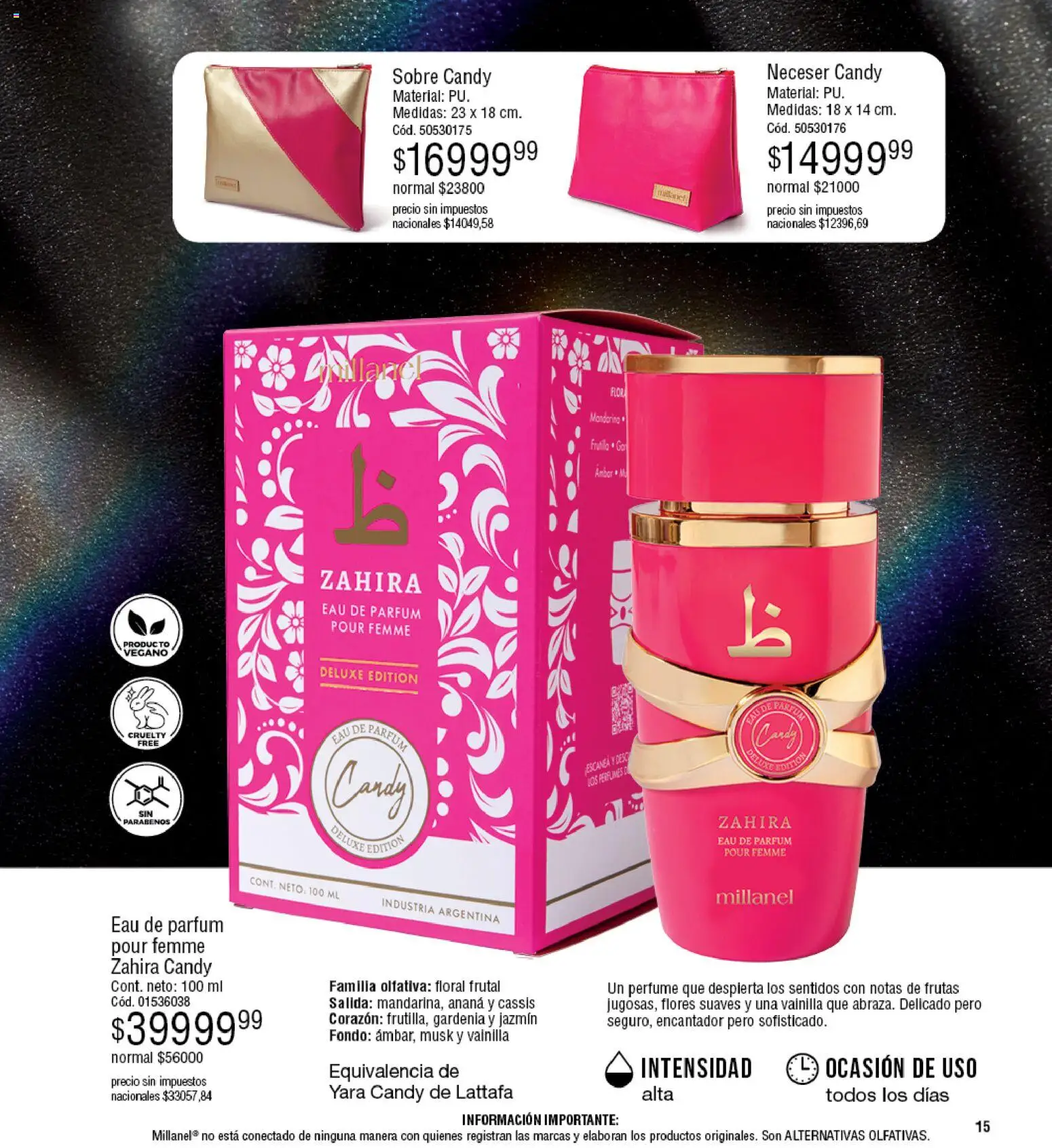 Millanel - Catálogo │ válido desde el 30/03/2026 | Página: 15 | Productos: Vainilla, Perfumes, Ananá, Neceser