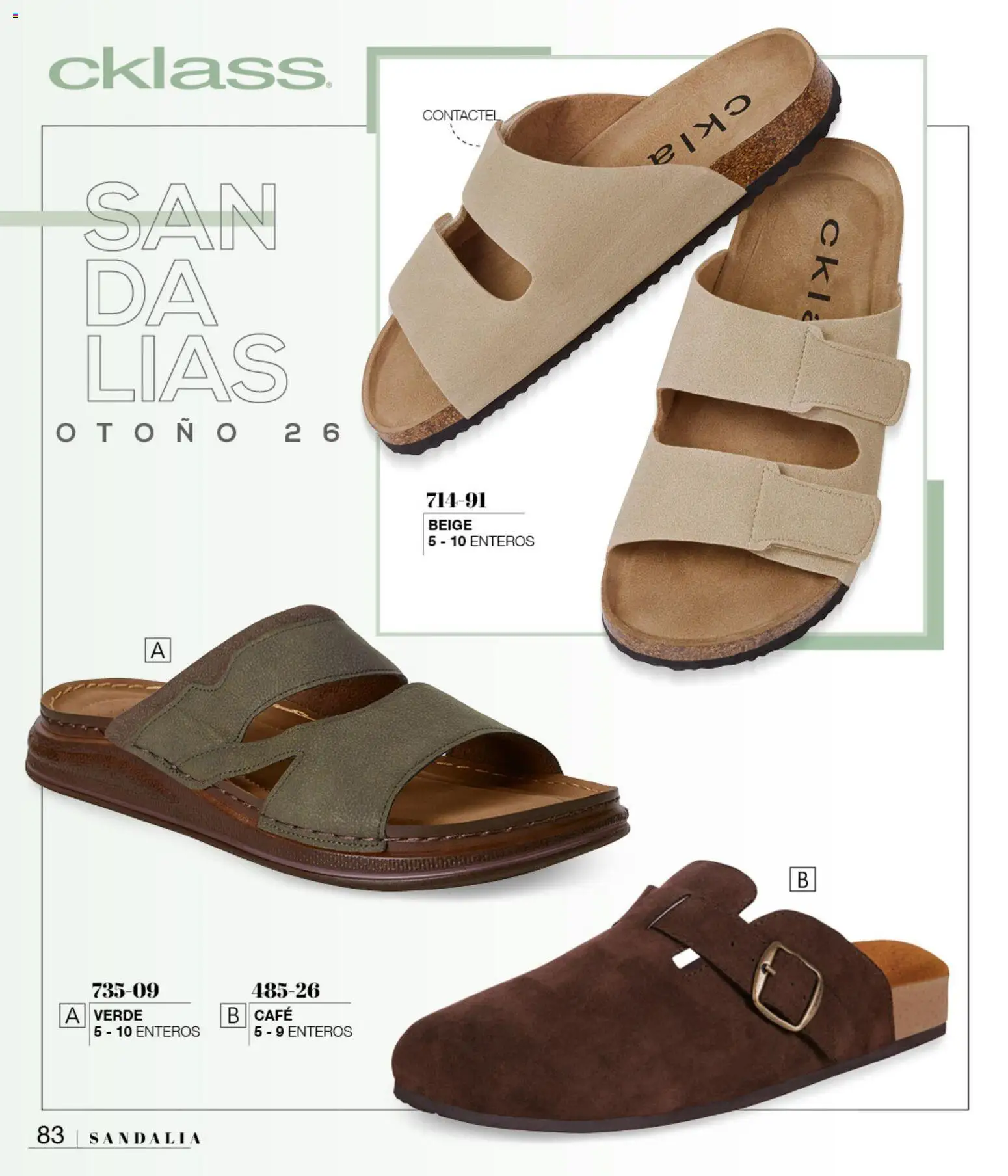 Nuevas ofertas de Cklass válidas en toda la República Mexicana desde el 08/07/2026. ¡Encuentra las mejores ofertas en Cklass catálogo Sandalias! | Página: 92 | Productos: Café