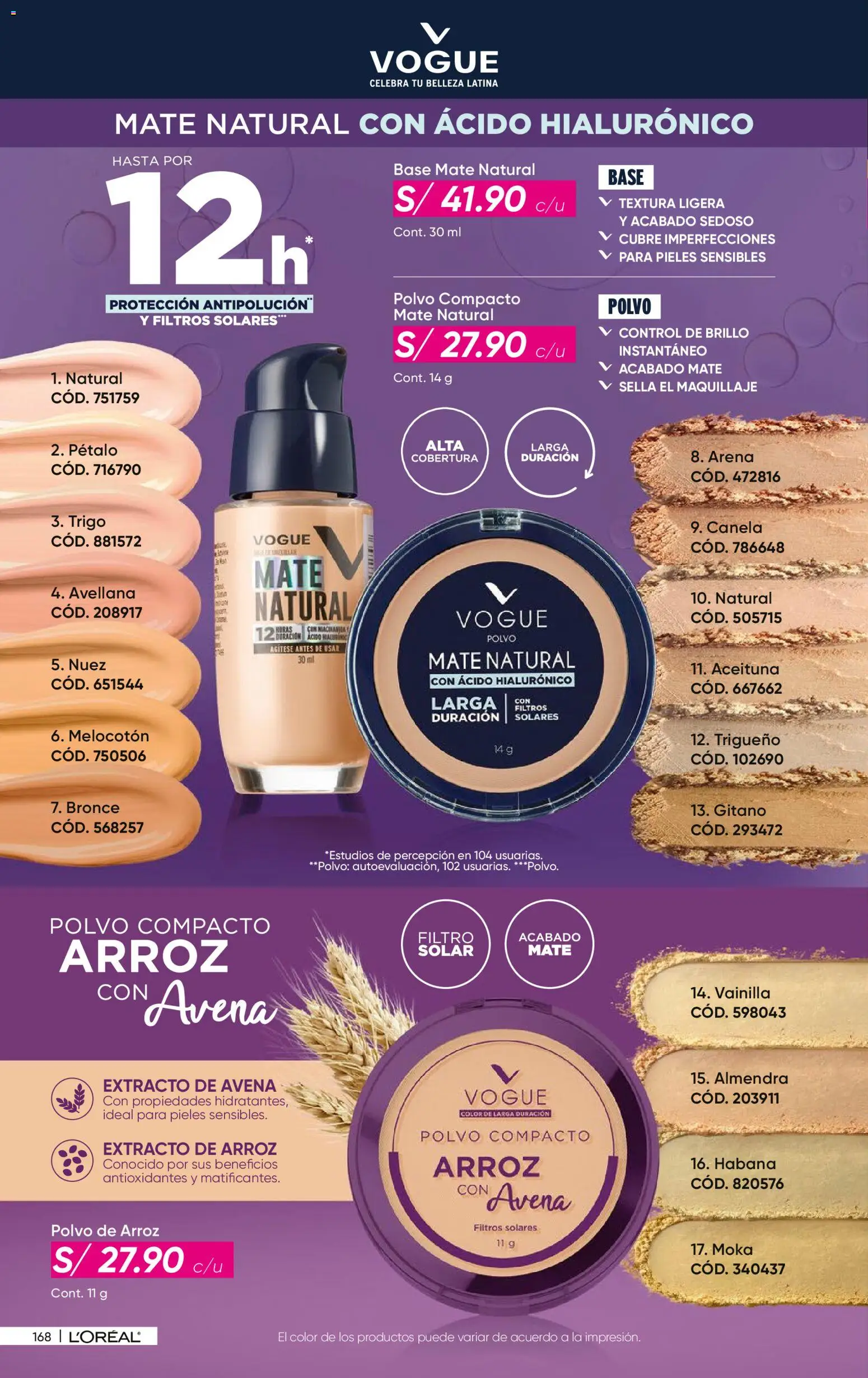 Catálogo Azzorti válido desde 18.05.2026 | Página: 170 | Productos: Arroz, Avena, Maquillaje, Polvo