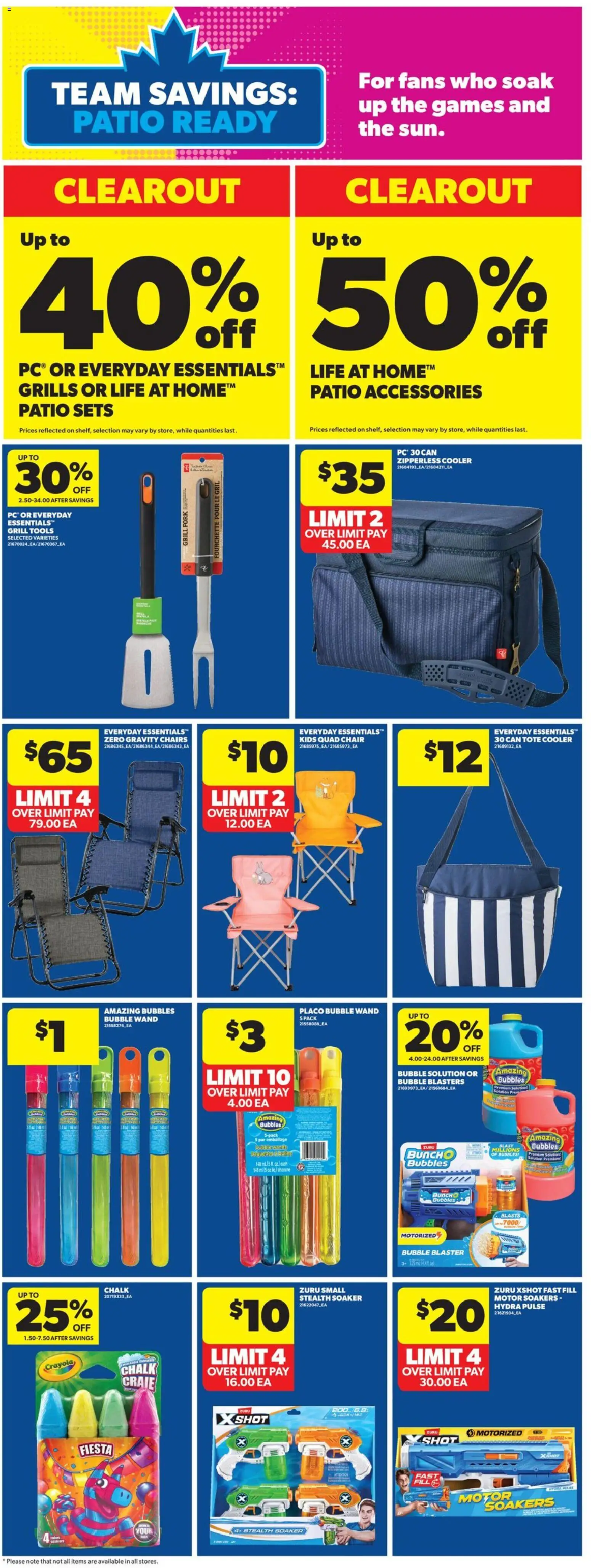 Real Canadian Superstore flyer valid from Jul 9, 2026 | Page: 31 | Products: Grill, Chair