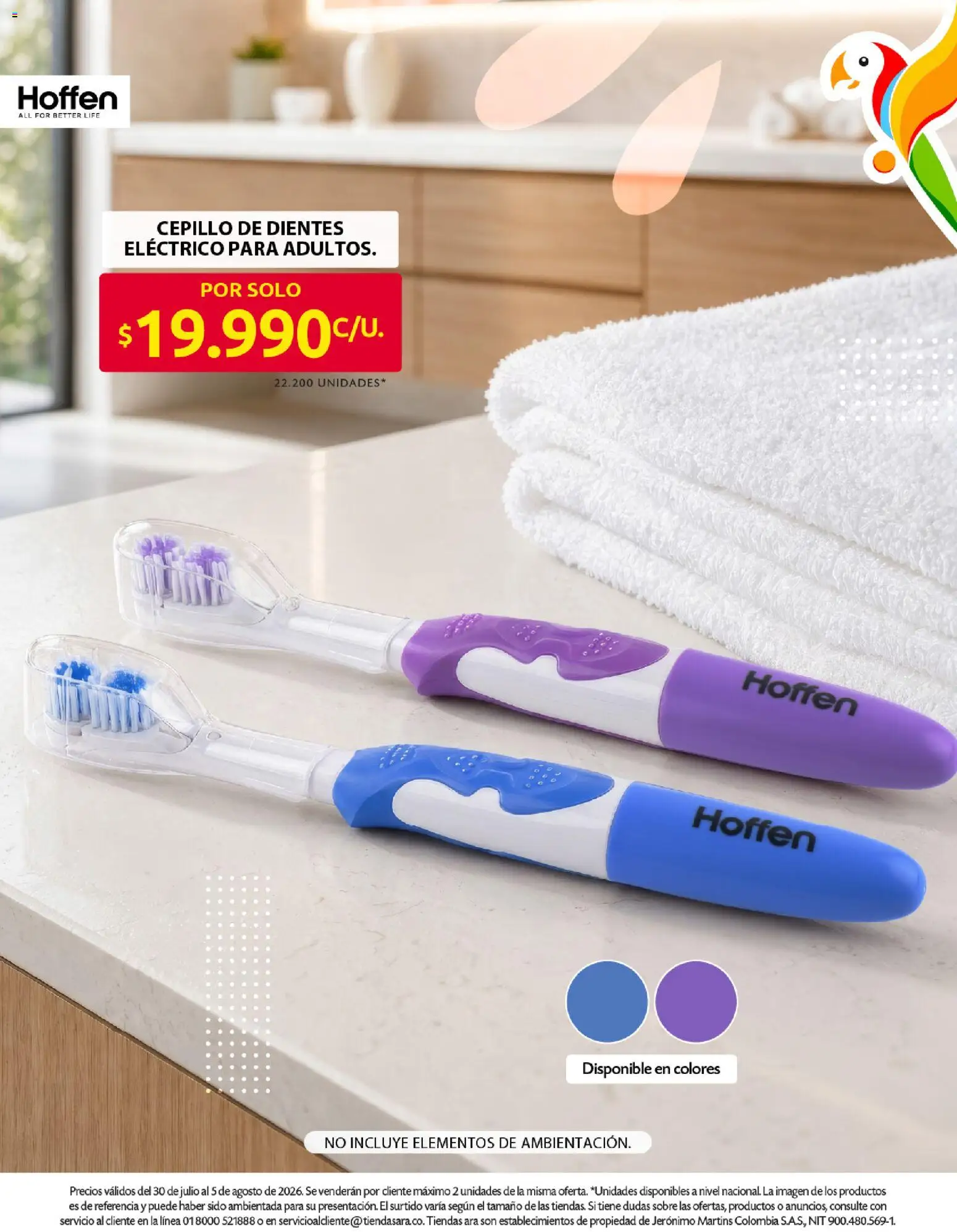 Ara revista - valida desde el 30/07/2026 | Página: 17 | Productos: Sobre, Cepillo de dientes eléctrico, Cepillo, Cepillo de dientes