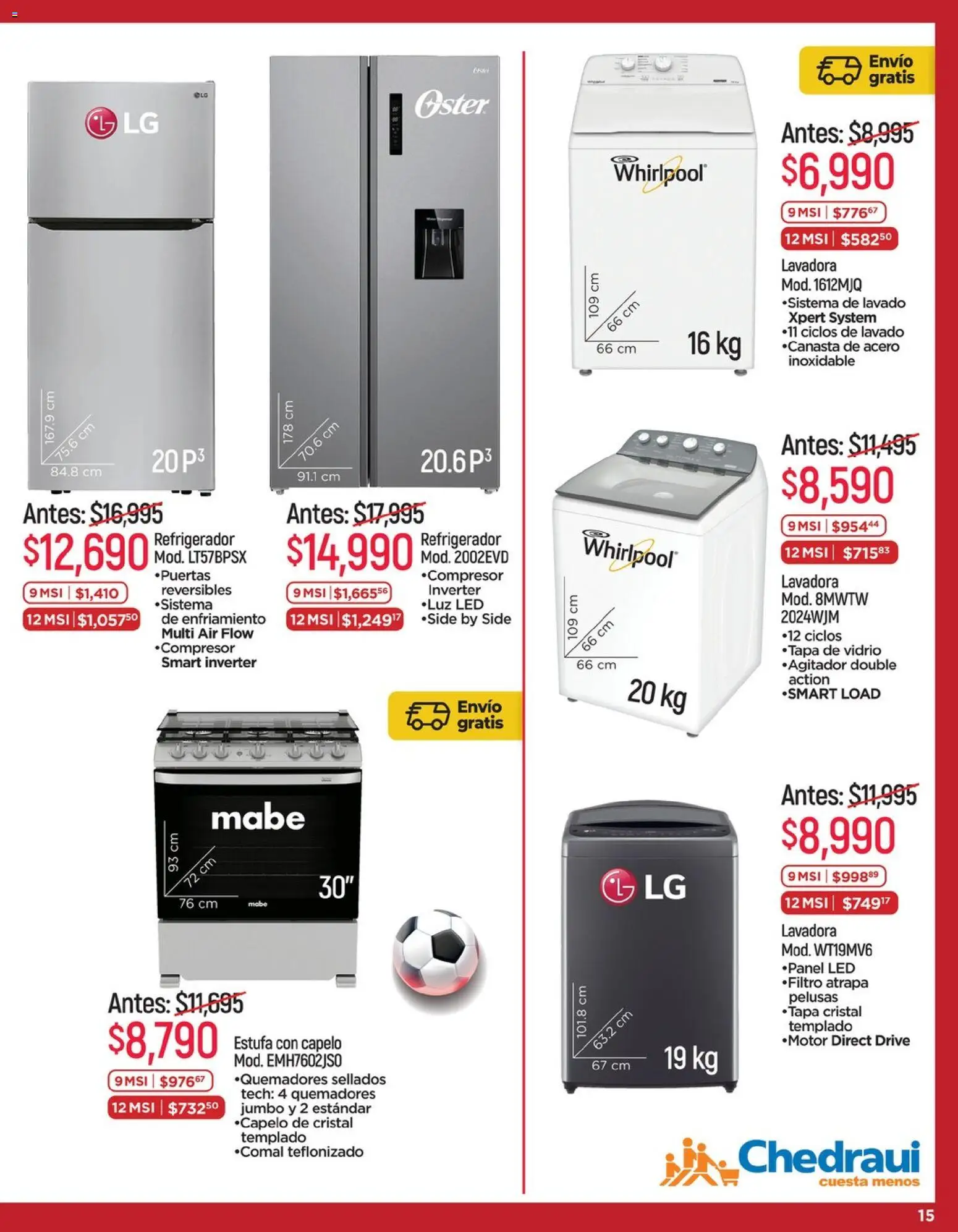Nuevas ofertas de Chedraui válidas en toda la República Mexicana desde el 25.05.2026. ¡Encuentra las mejores ofertas en Chedraui Hot Sale! | Página: 15