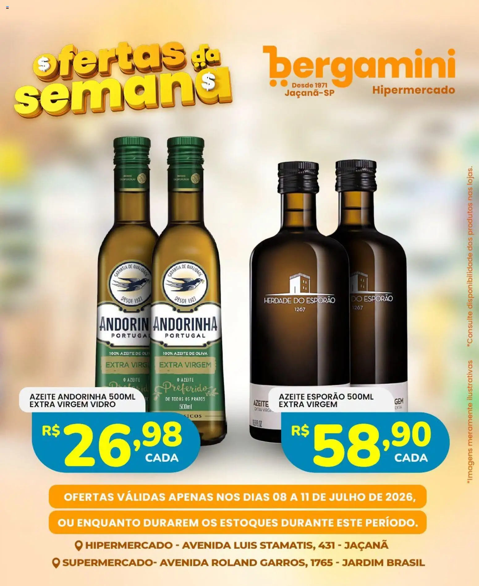 Supermercado Bergamini Folheto - válido de 08/07/2026 | Página: 7 | Produtos: Azeite