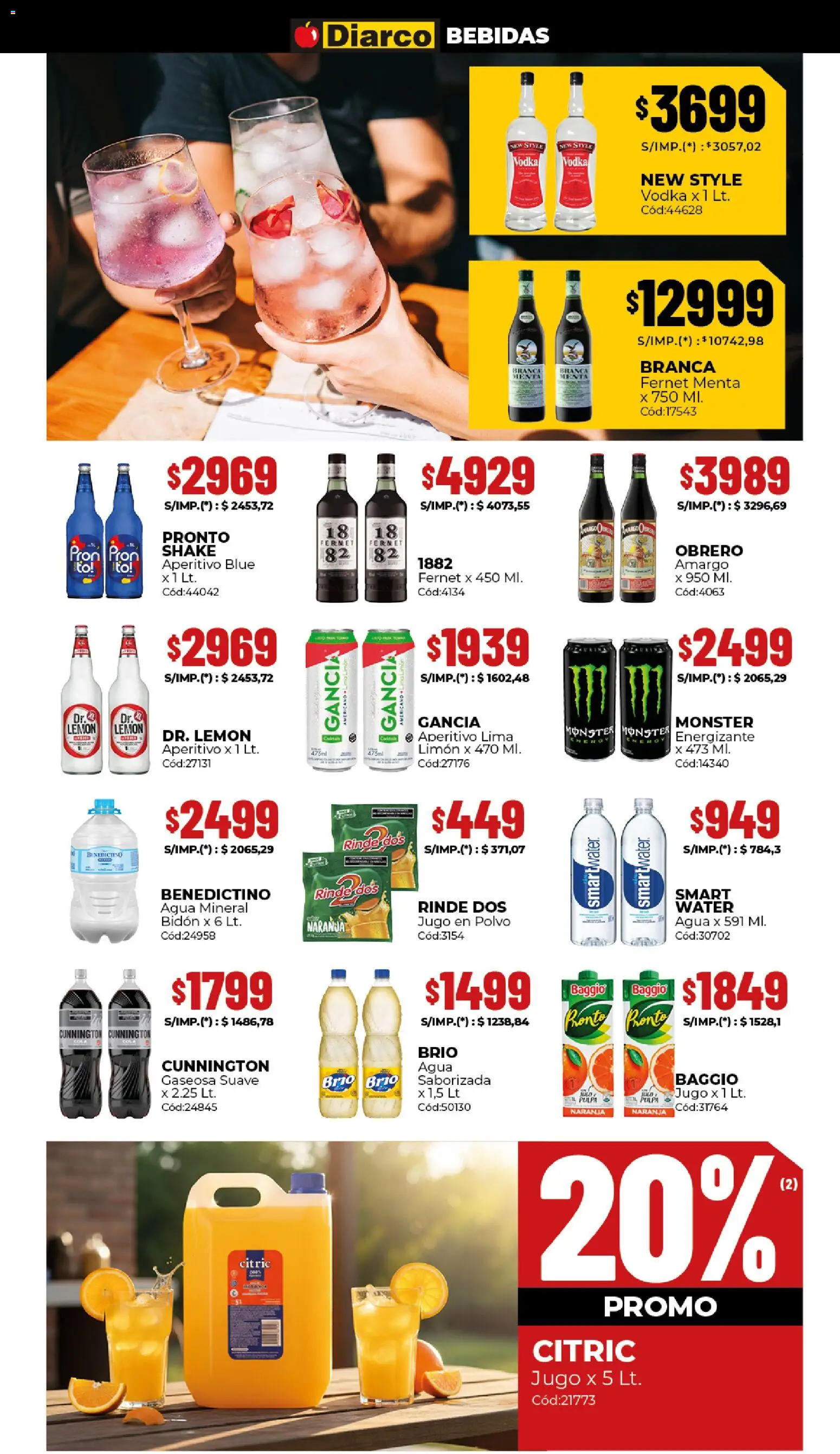 Diarco ofertas │ válido desde el 18.05.2026 | Página: 8 | Productos: Bidón, Polvo, Lima, Agua