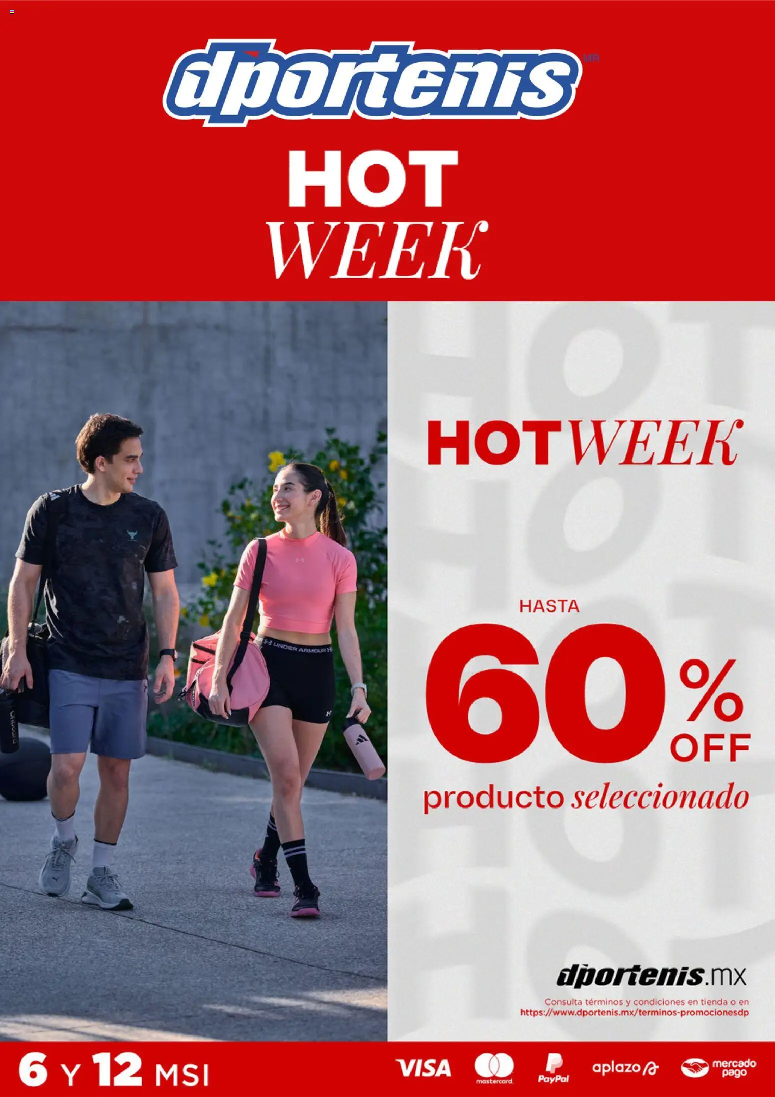 Nuevas ofertas de Dportenis válidas en toda la República Mexicana desde el 18.05.2026. ¡Encuentra las mejores ofertas en Dportenis Hot Week! | Página: 1