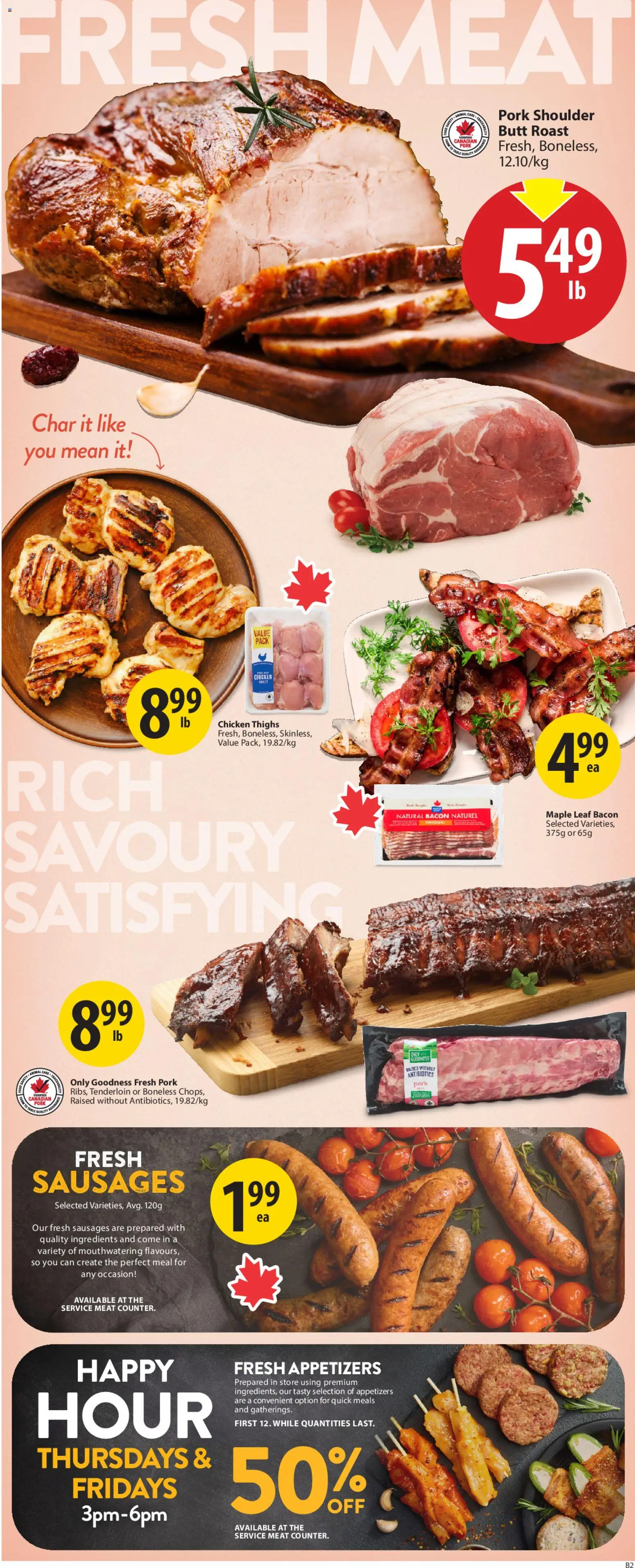Save on foods flyer valid from 28.05.2026 | Page: 6 | Products: Chicken, Pork
